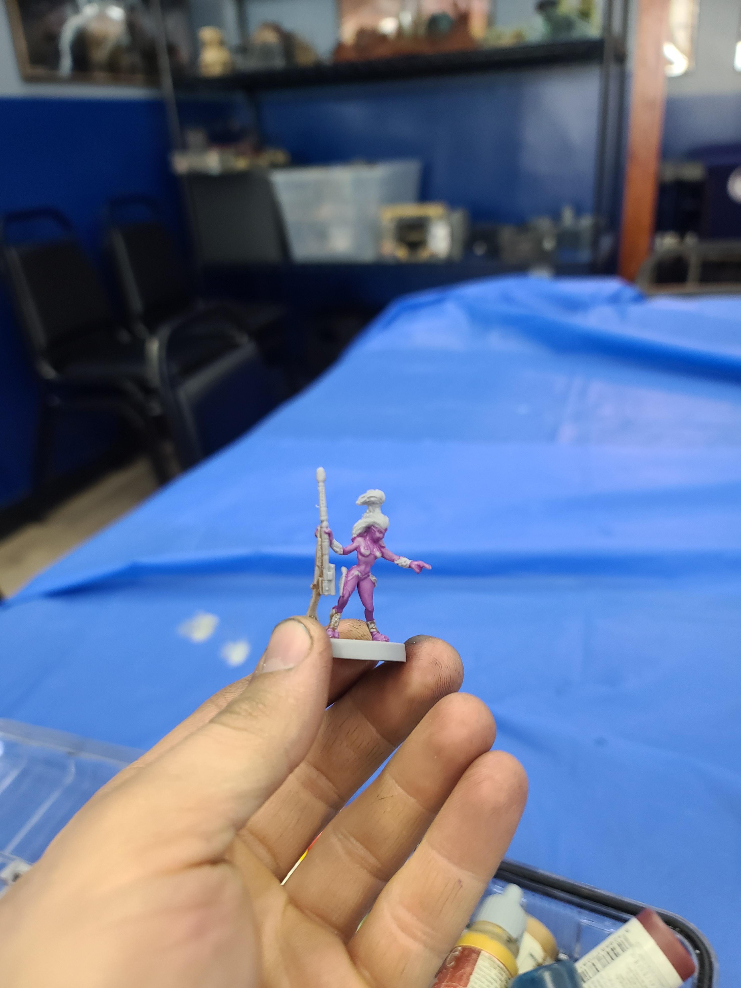Andromedan, Bones, Bones Usa, Female Hunter, Long Rifle, Reaper Miniatures