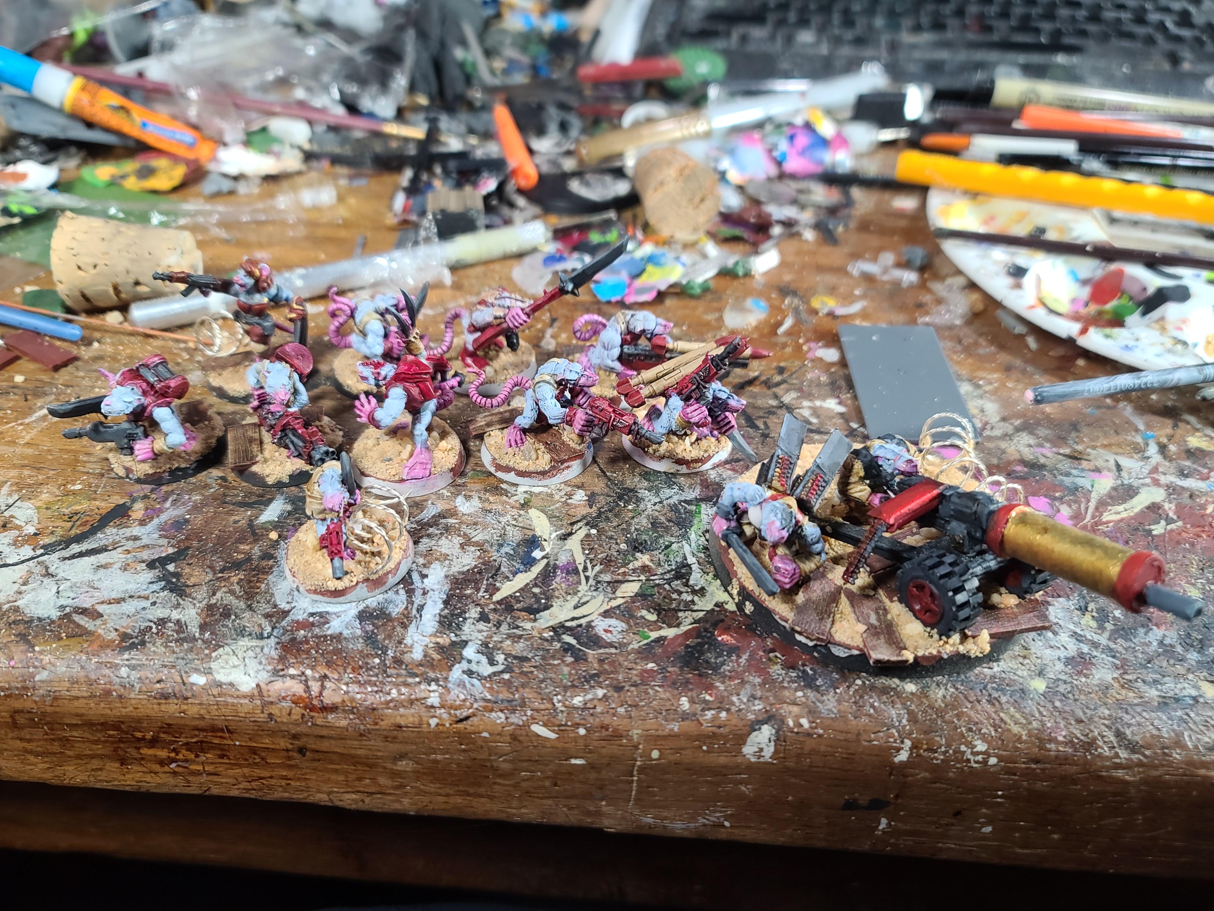 Games Workshop, Heavy Weapon, Imperial Guard, Infantry Squad, Rat, Ratlings With Gatlings, Warhammer 40,000, Warhammer Fantasy
