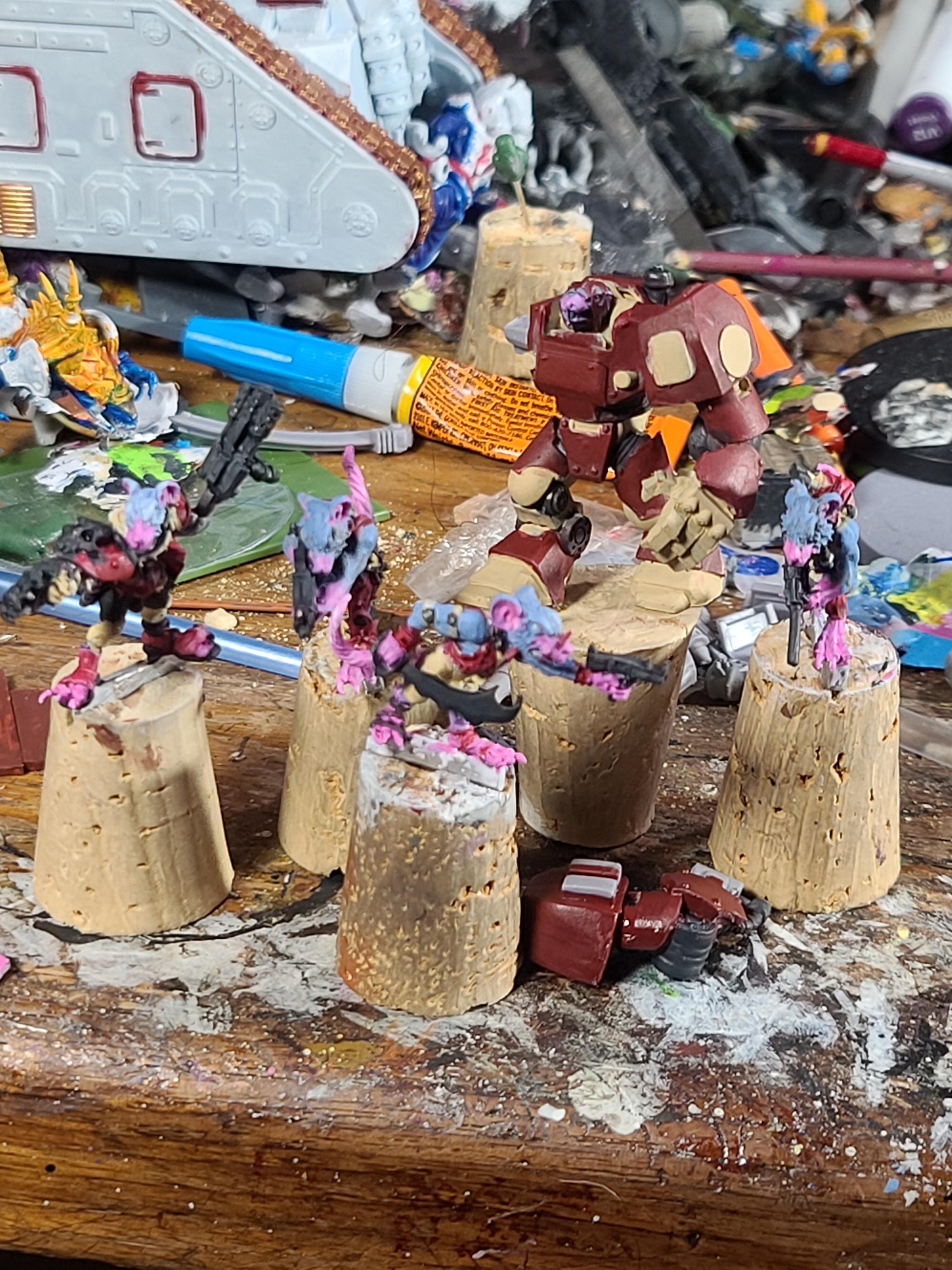 Bones, Bones Black, Bullgryn, Demonworld Miniatures, Imef Bulldog, Imperial Guard, Infantry, Megaminis, Metal, Power Suit, Rat, Ratlings With Gatlings, Reaper Miniatures