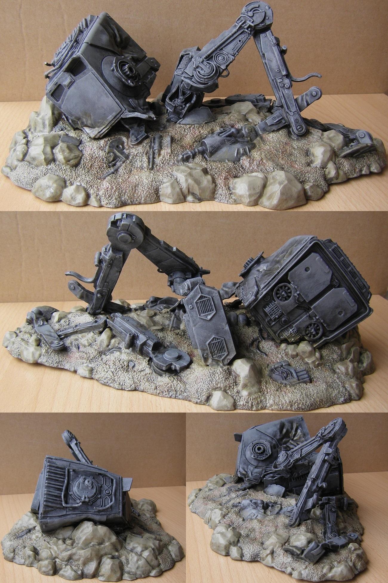 Wrecked AT-ST