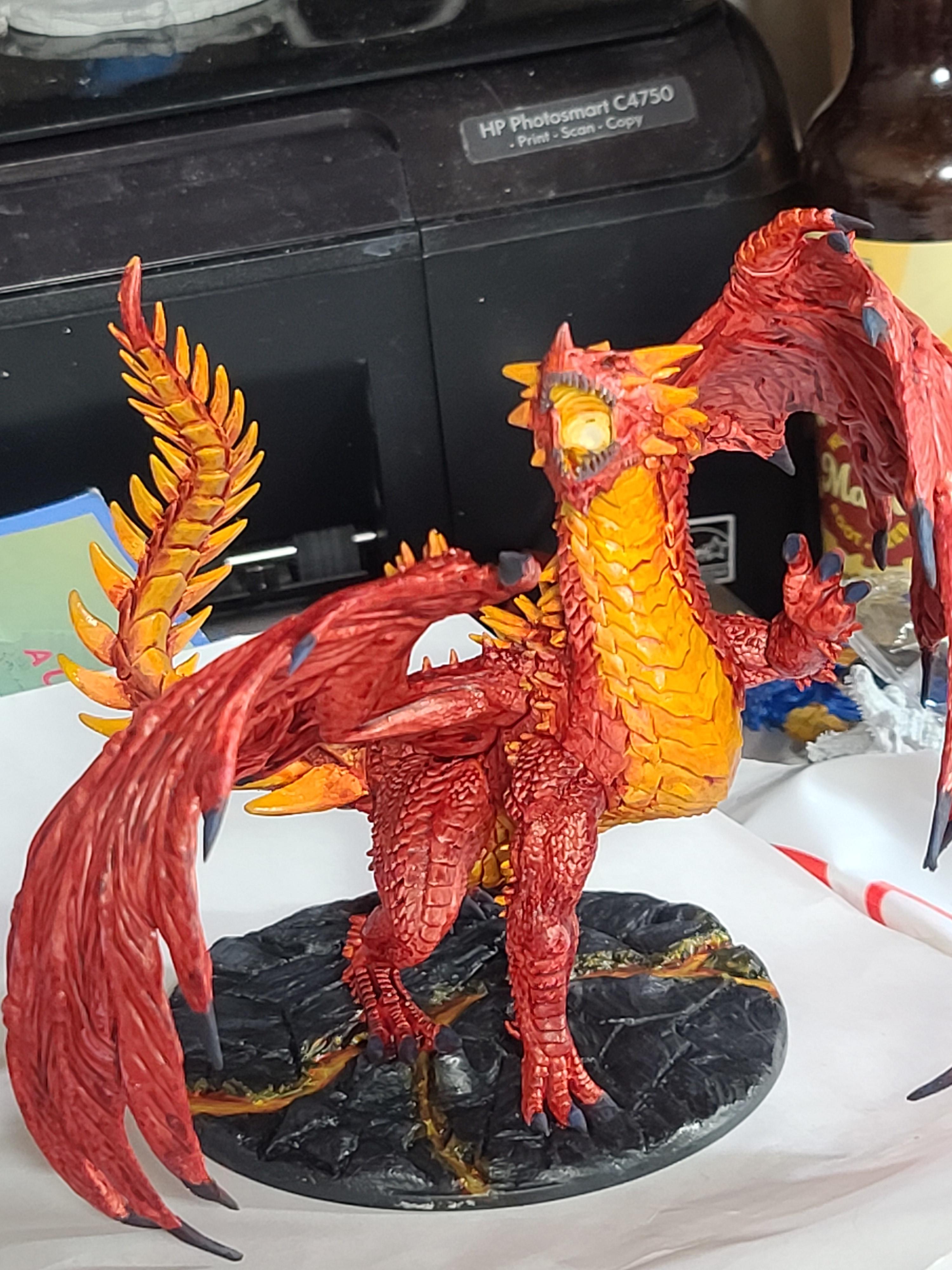 Deep Cuts Studios, Dragon, Dungeons And Dragons, Pvc, Red Dragon