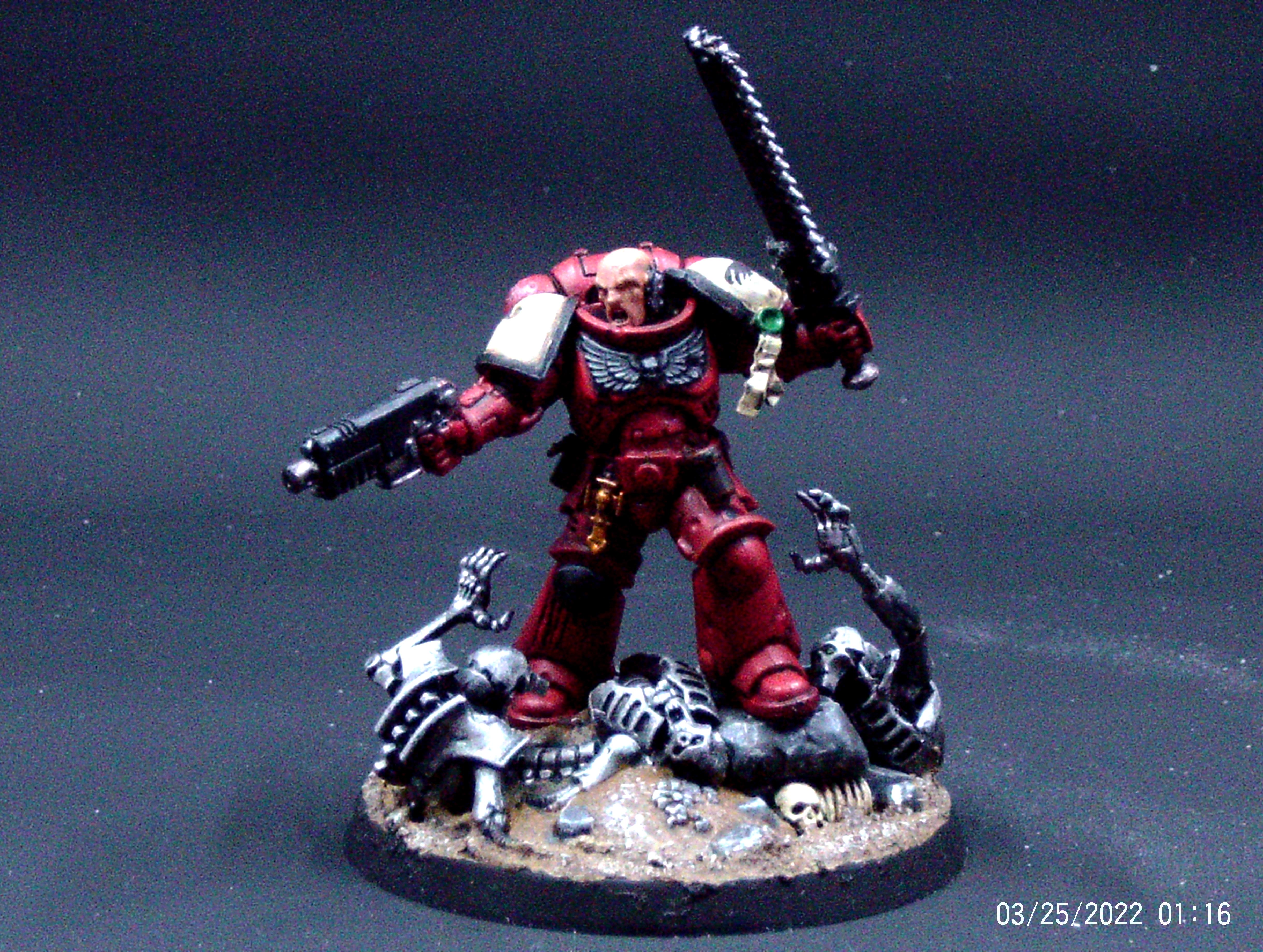 Adeptus, Astartes, Blood, Castus, Diorama, Necrons, Ravens, Sergeant, Space, Space Marines, Vignette