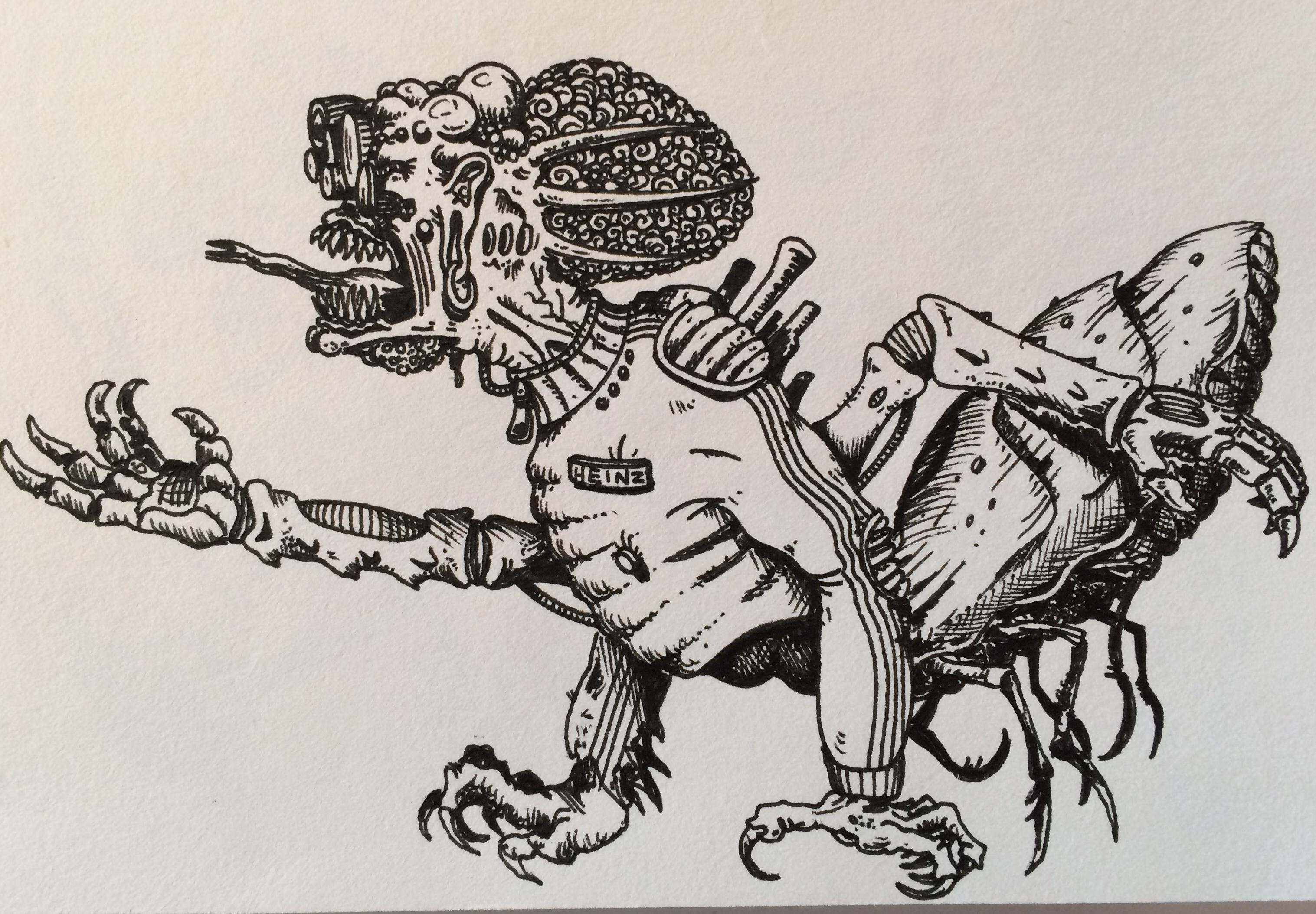 Alien, Drawing, Science-fiction