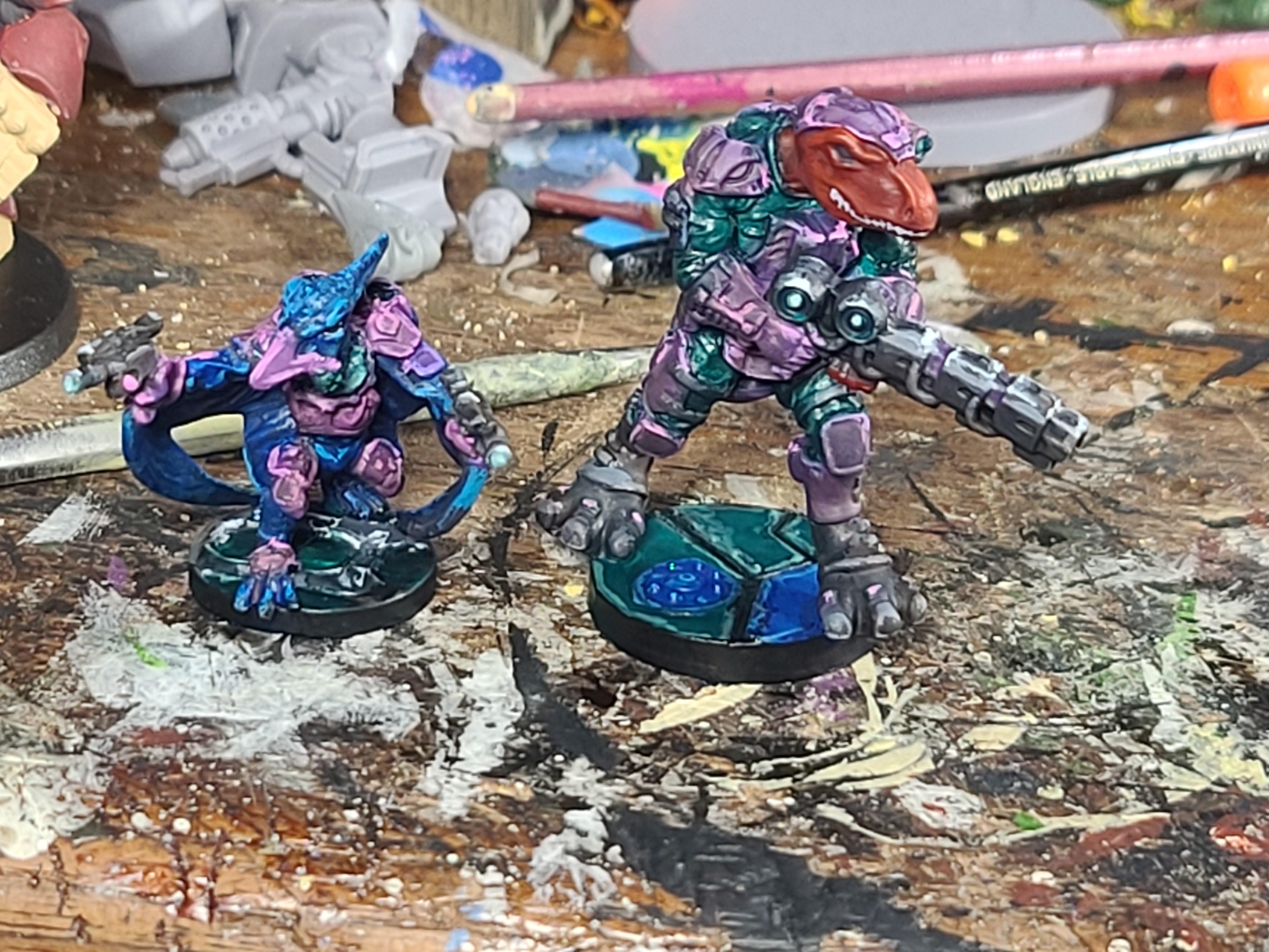 Blacktooth, Bones, Bones Black, Dinosaur, Infiltrator, Reaper Miniatures, Science-fiction, Skywing, Suppressor