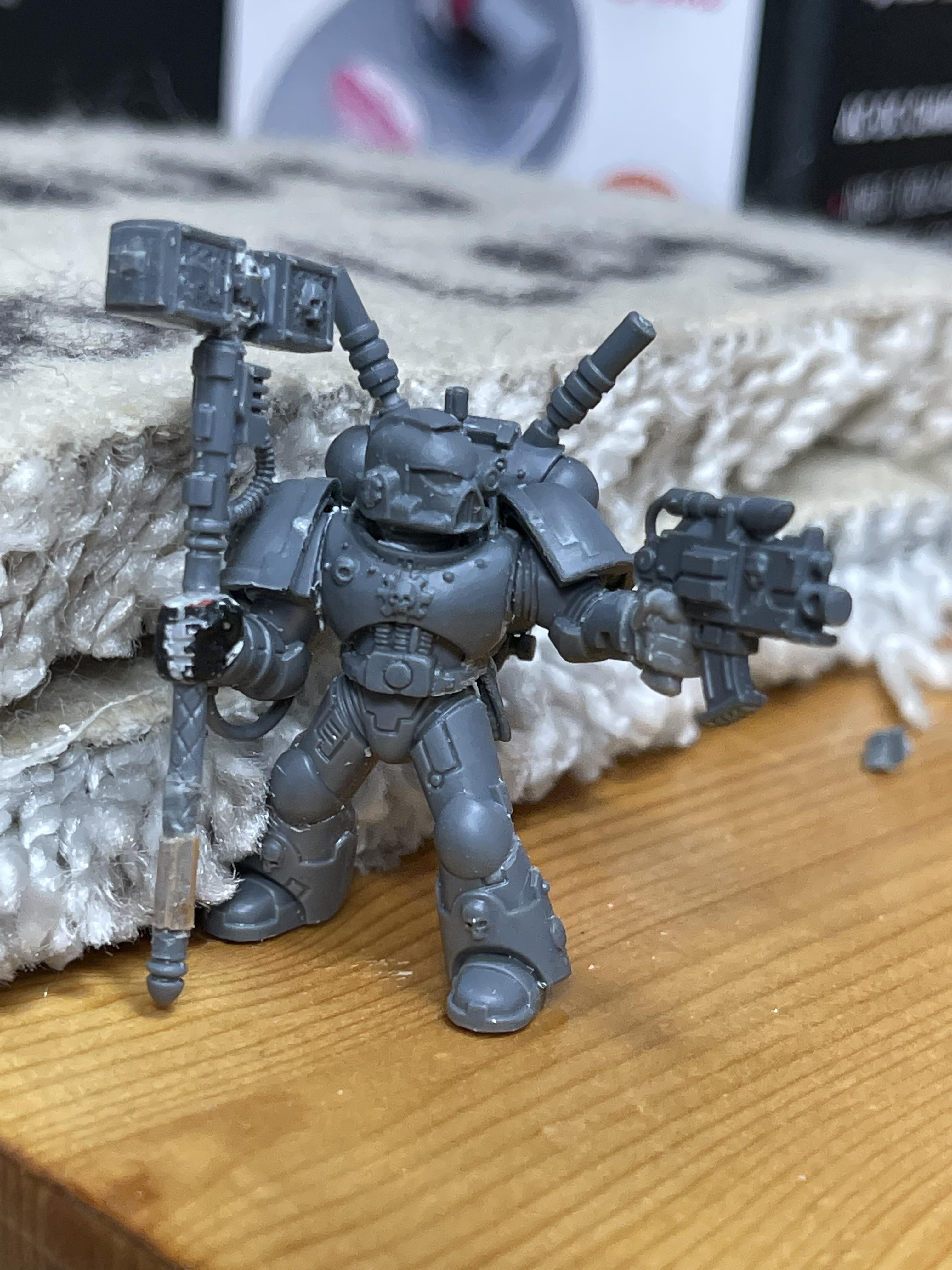 Kitbash, Space Marines, Techmarine, Void Panthers, Warhammer 40,000, Work In Progress