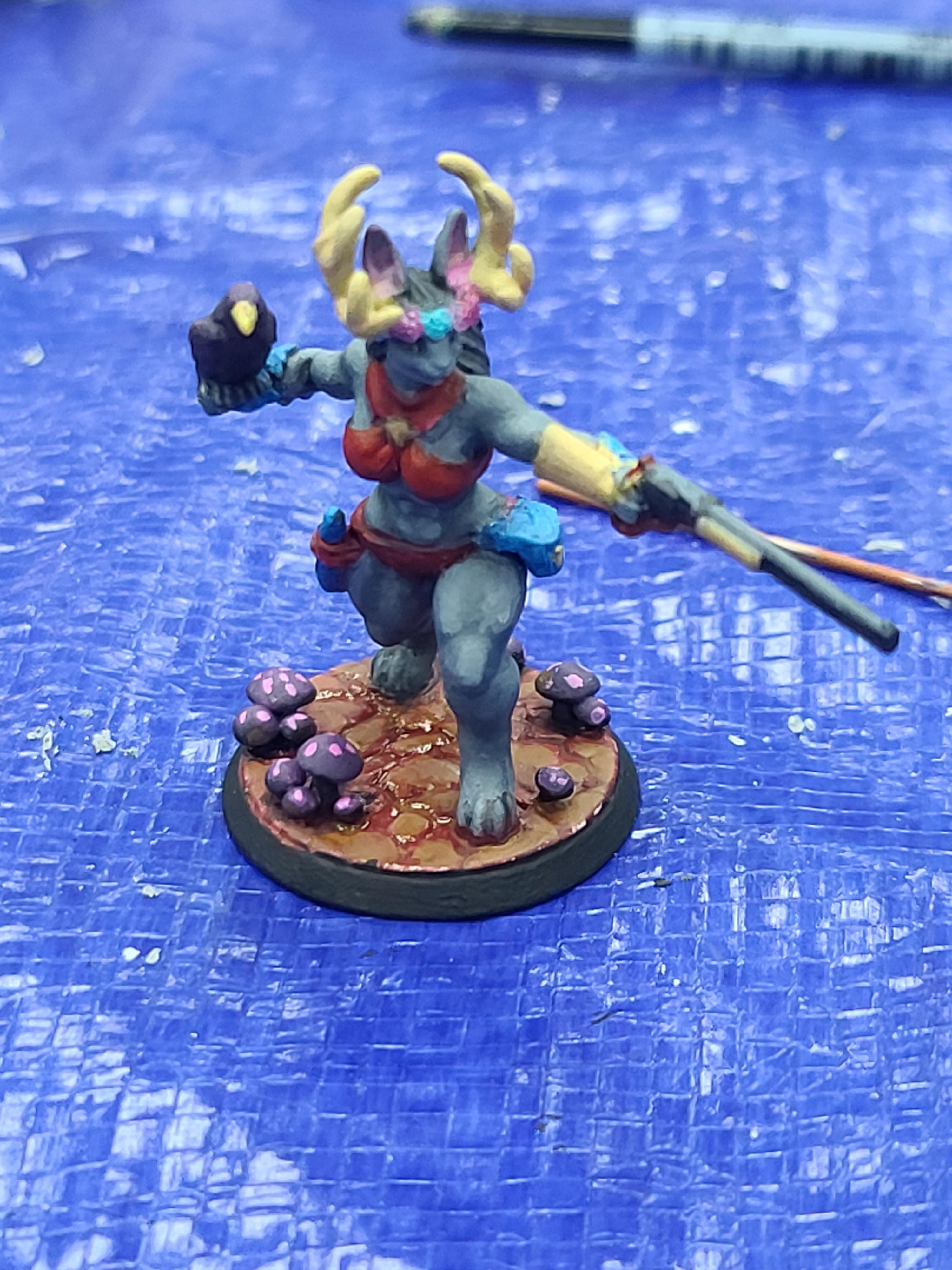 3d Printed, Animal Adventurers, Dungeons And Dragons, Rabbit, Shapeways