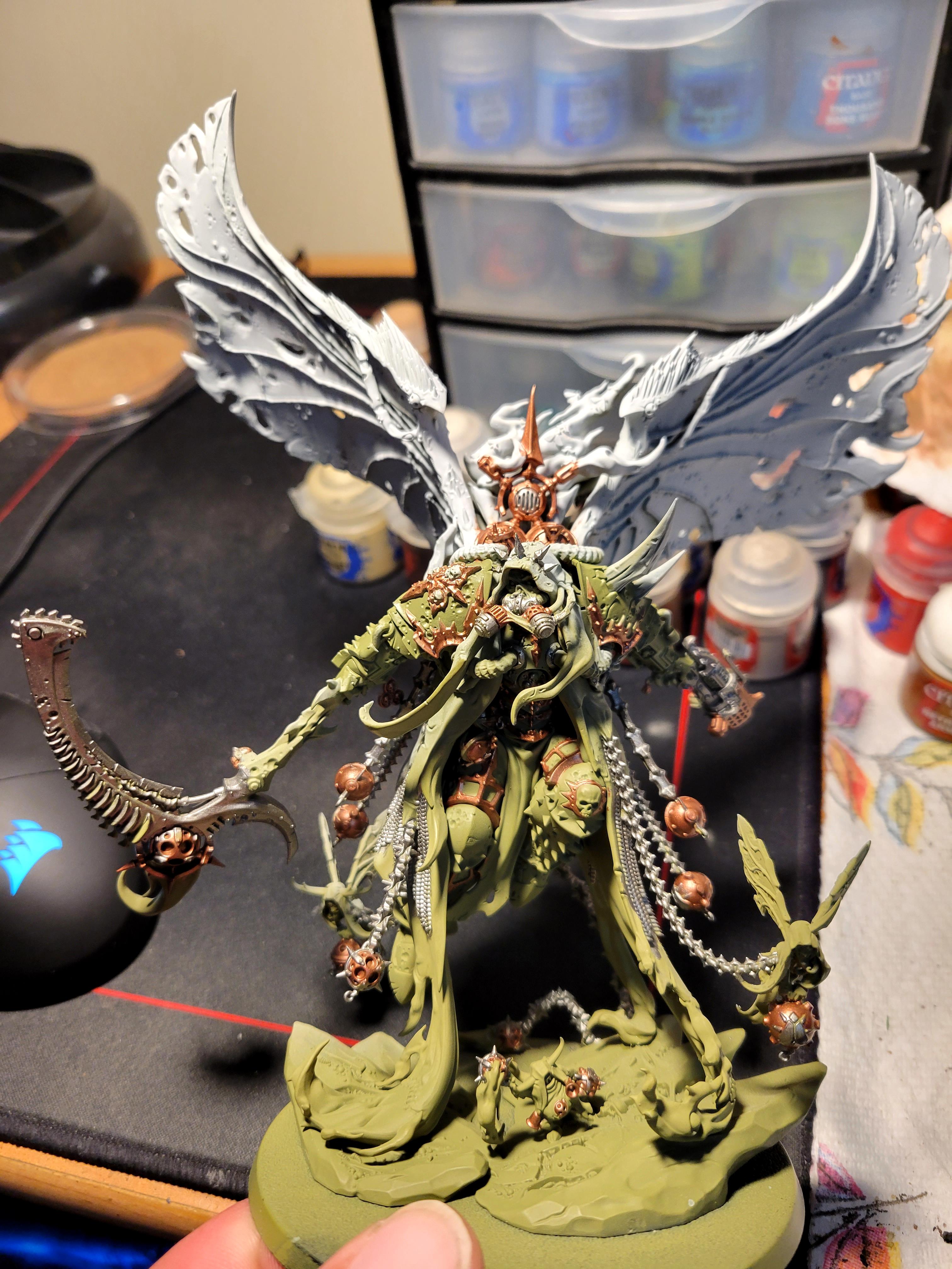 Chaos, Death Guard, WIP Mortarion 