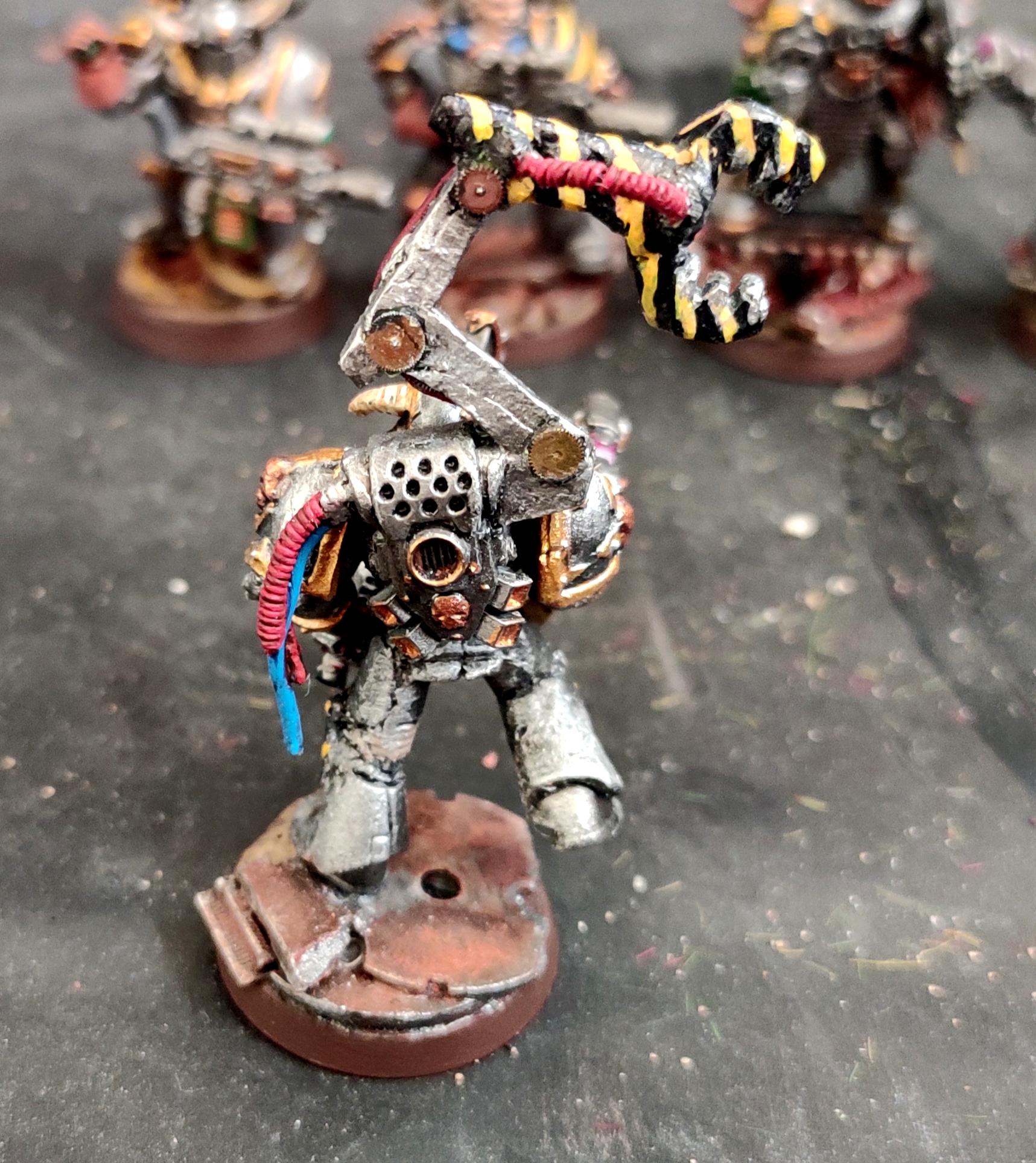 Chaos, Chaos Space Marines, Conversion, Hazard Stripes, Heretic Astartes, Infantry, Iron Warriors, Iron Within, Iron Without!, Kitbash, Plasma, Putty, Rebuild, Scratch Build, Servo Arm, Squad, Traitor Legions, Warhammer 40,000