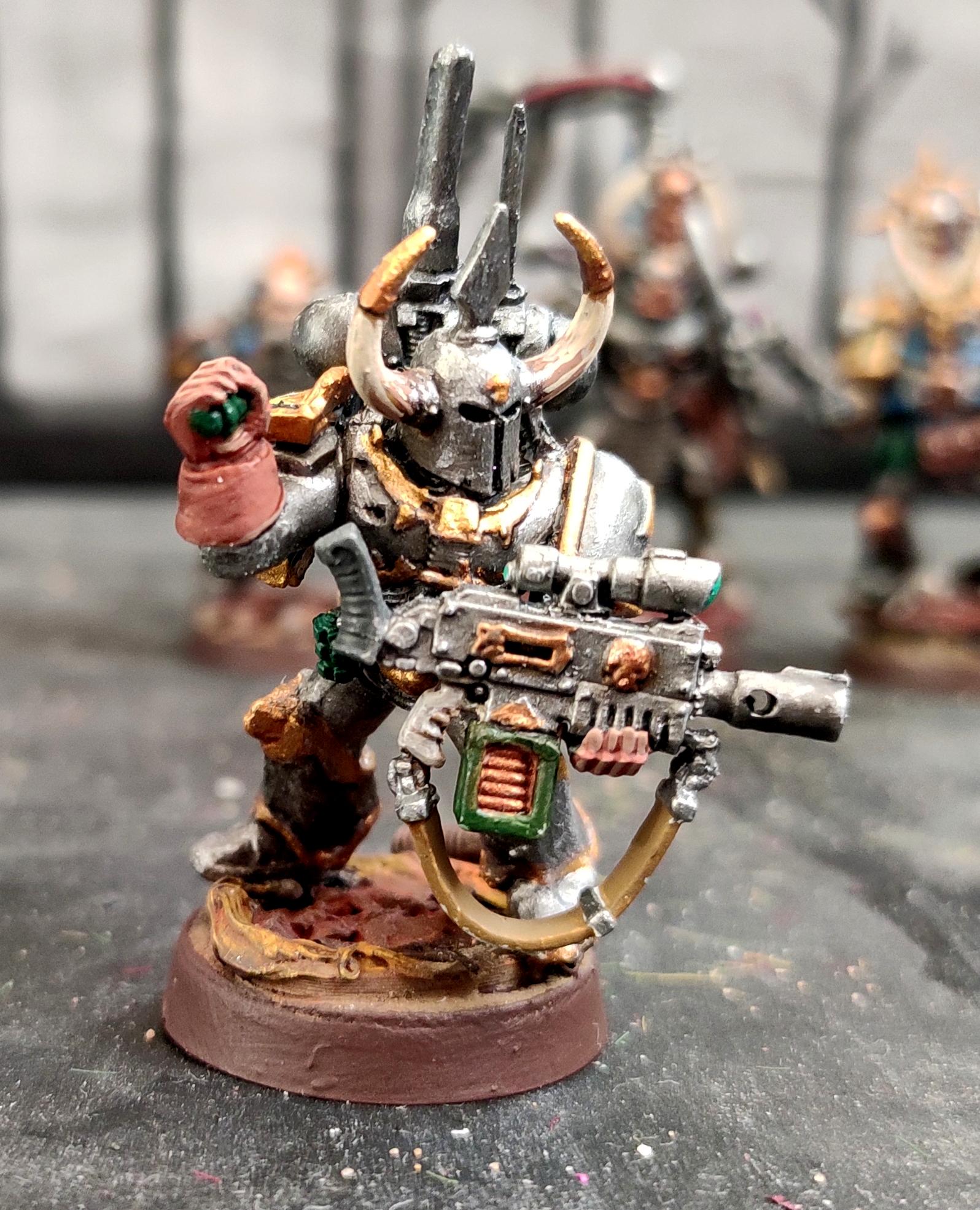 Chaos, Chaos Space Marines, Conversion, Hazard Stripes, Heretic Astartes, Infantry, Iron Warriors, Iron Within, Iron Without!, Kitbash, Putty, Scope, Squad, Tactical, Traitor Legions, Vox, Warhammer 40,000