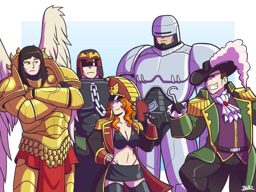 Adeptus, Adeptus Arbites, Commissar, Crossover, Dredd, Judge, Robocop, Warhammer 40,000