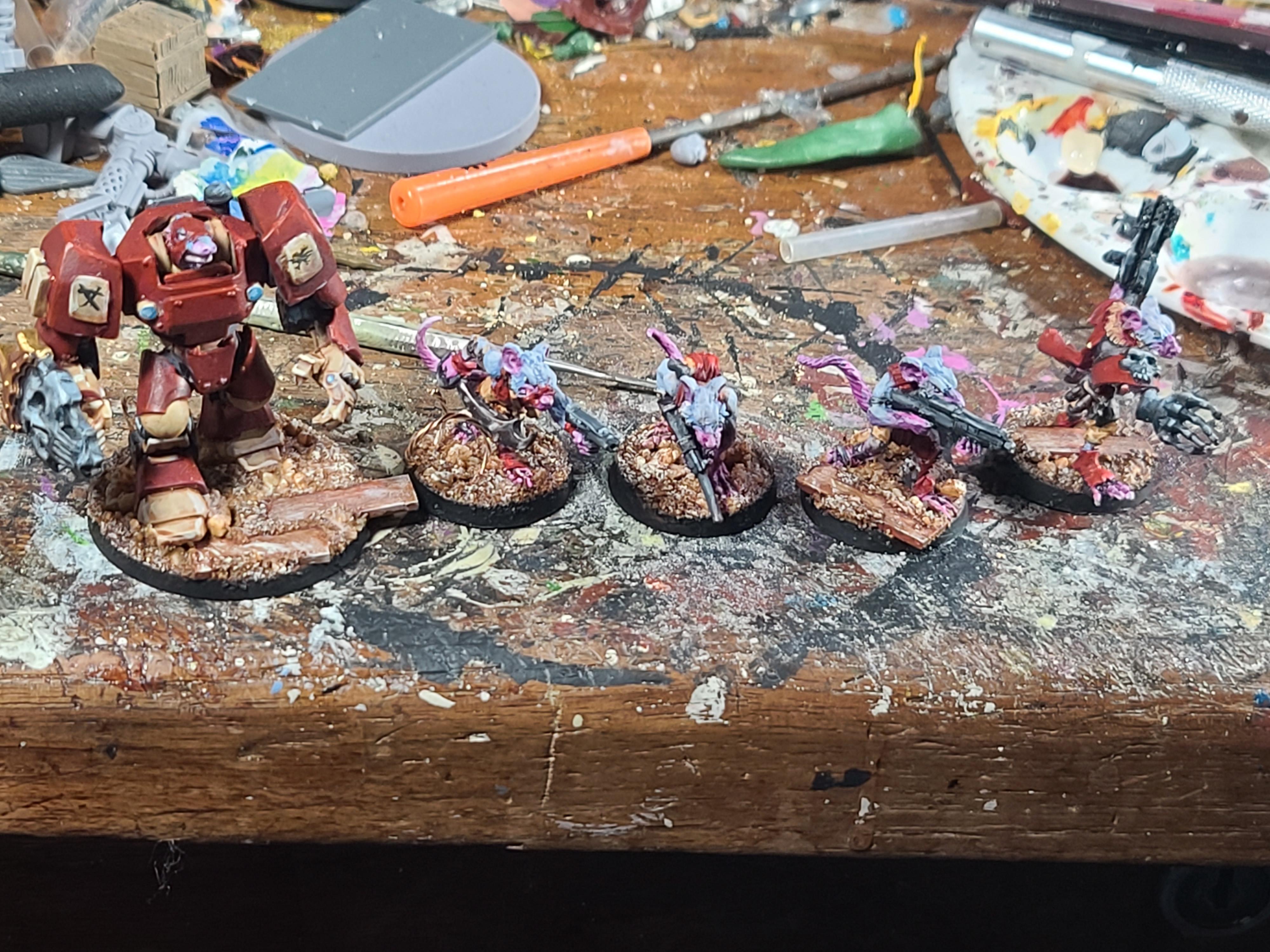 Bones, Bones Black, Bullgryn, Demonworld, Imef Bulldog, Imperial Guard, Infantry Squad, Mega Minis, Rat, Ratlings With Gatlings, Rats, Reaper Miniatures, Warhammer 40,000, Warhammer Fantasy