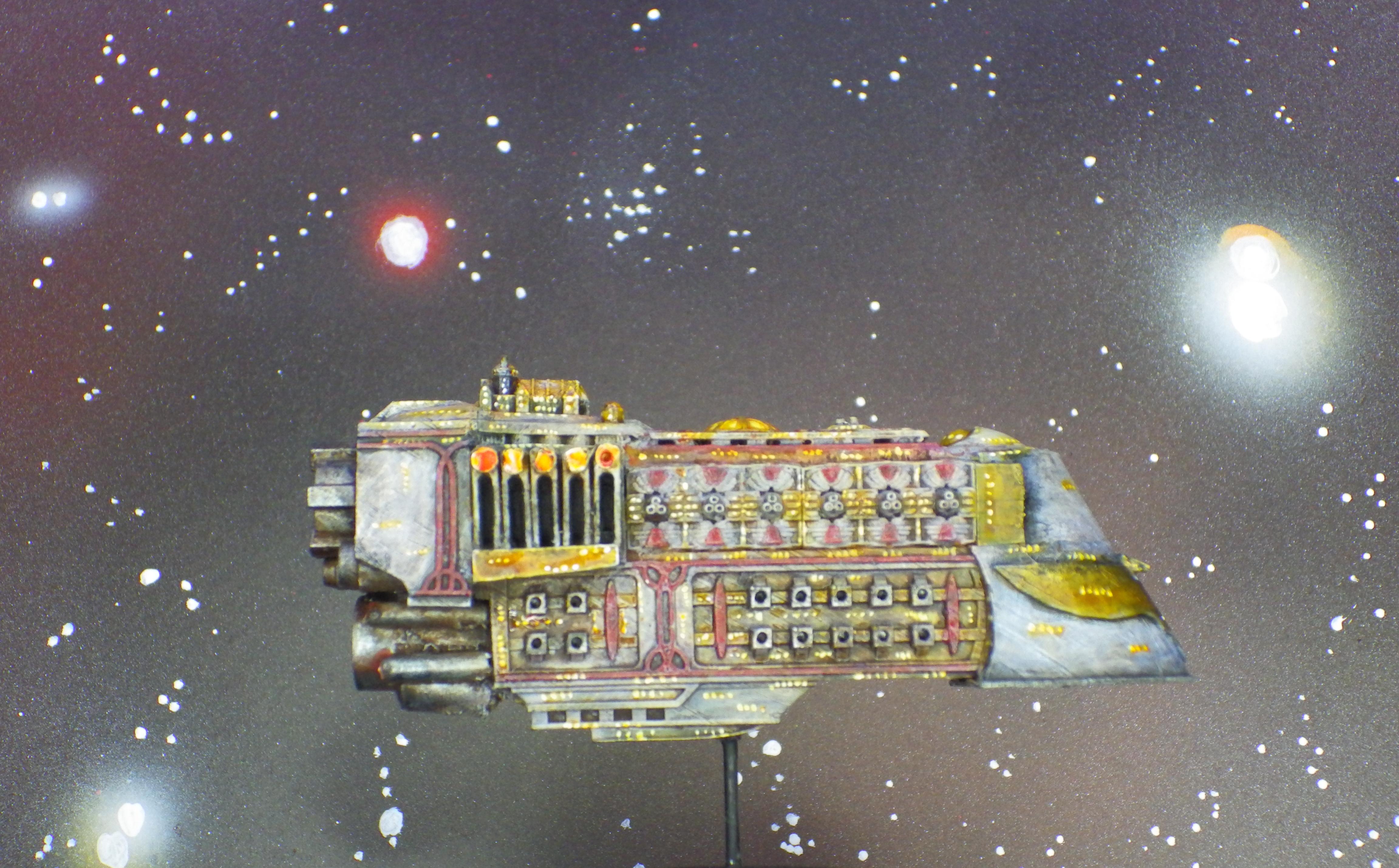 Barge, Battlefleet Gothic, Rogue Trader, Starship, Transport