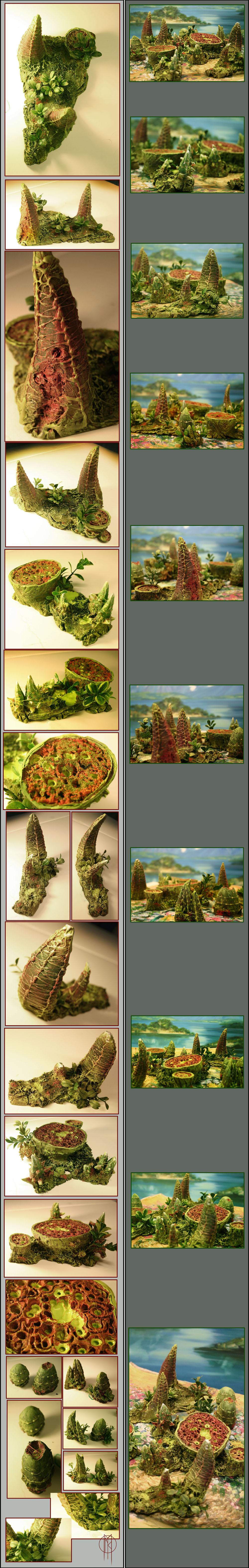Big Terrain, Diorama, Hills, Spikes, Terrain, Tyranid Terrain