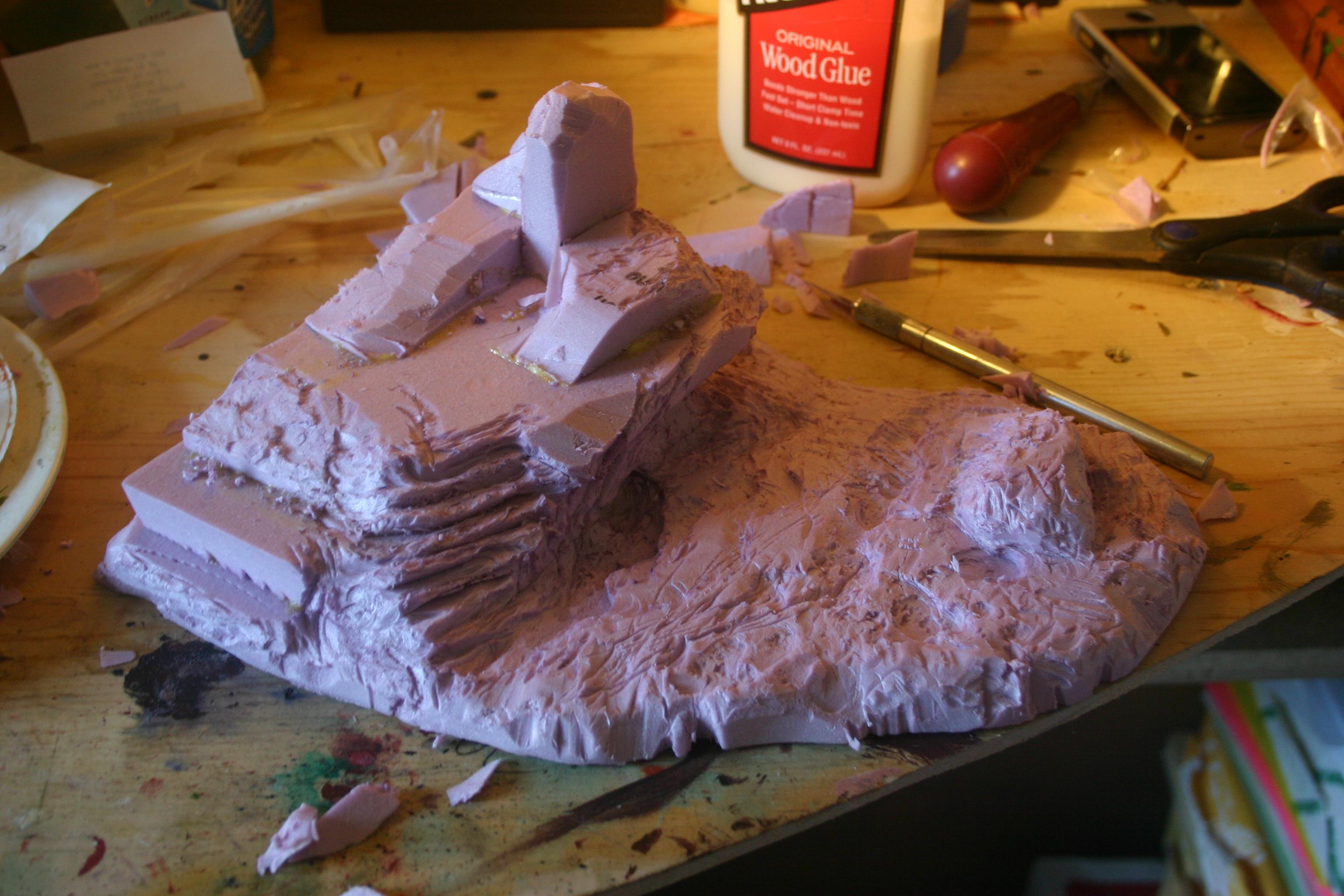 Big Terrain, Diorama, Hills, Spikes, Terrain, Tyranid Terrain