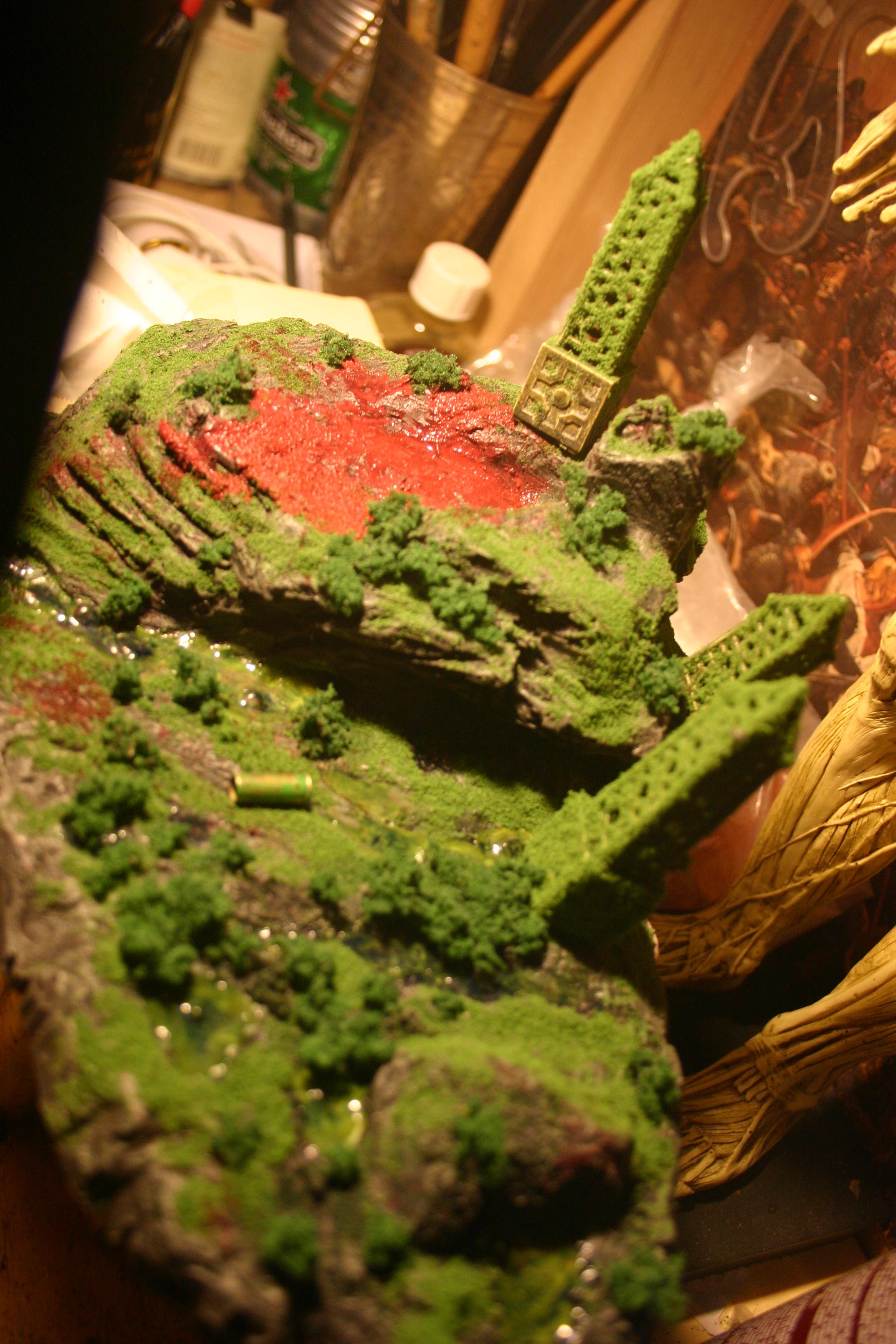 Big Terrain, Diorama, Hills, Spikes, Terrain, Tyranid Terrain