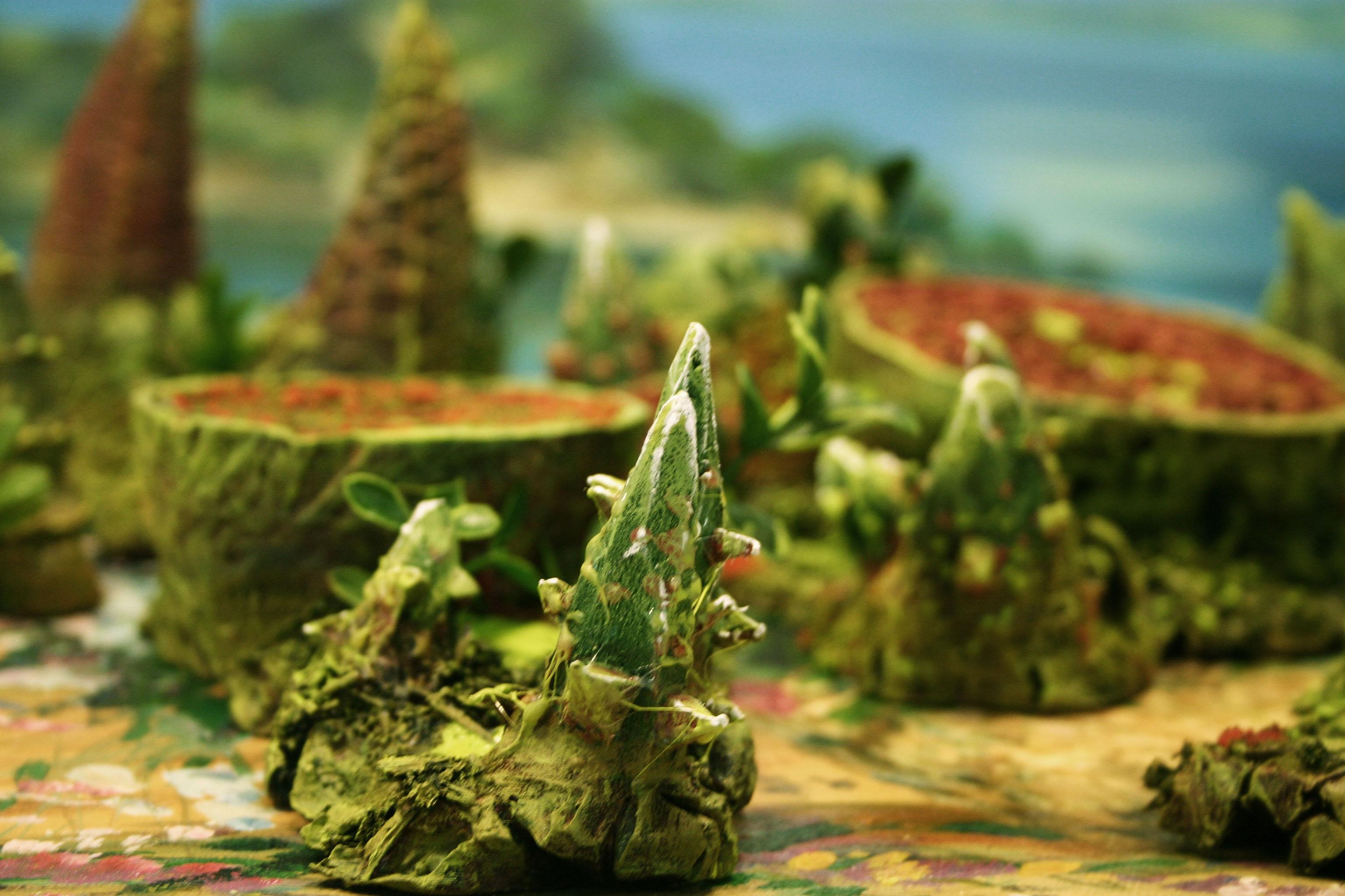 Big Terrain, Diorama, Hills, Spikes, Terrain, Tyranid Terrain