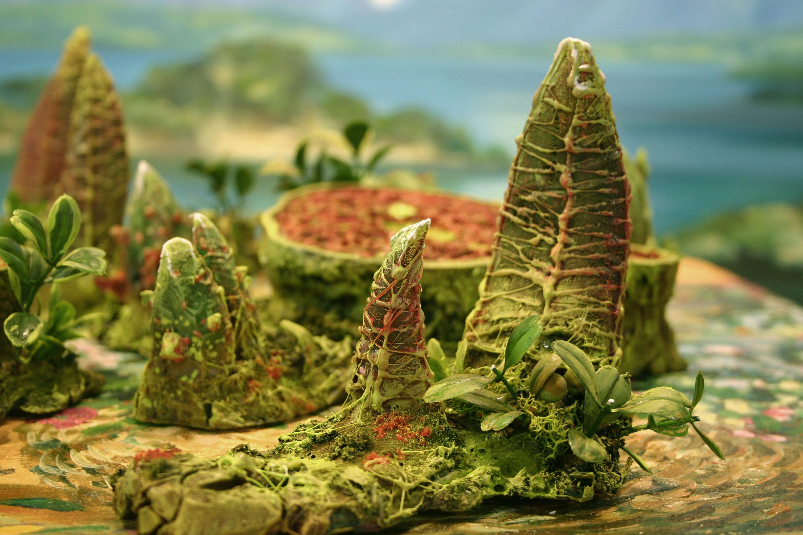 Big Terrain, Diorama, Hills, Spikes, Terrain, Tyranid Terrain