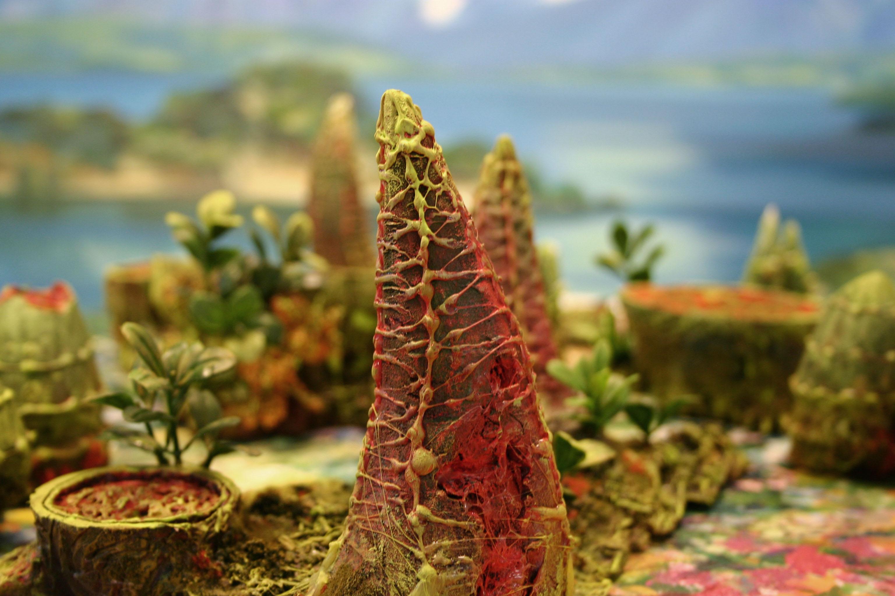 Big Terrain, Diorama, Hills, Spikes, Terrain, Tyranid Terrain