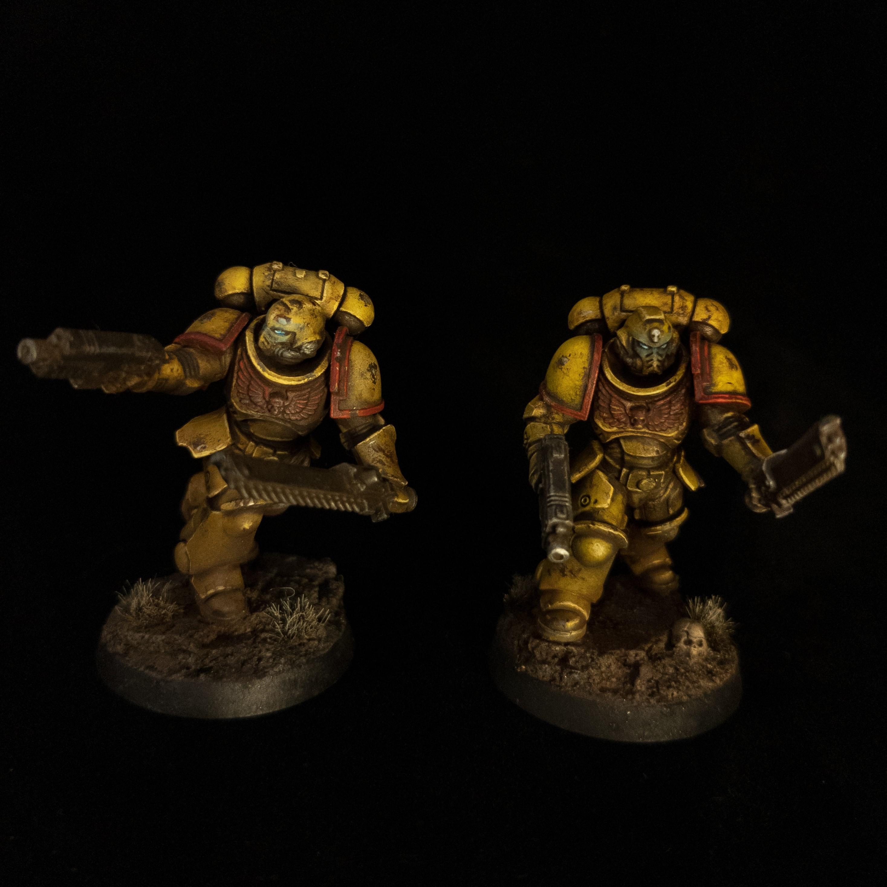 Assault Intercessors, Blanchitsu, Grim Dark, Grimdark, Imperial Fists, Space Marines