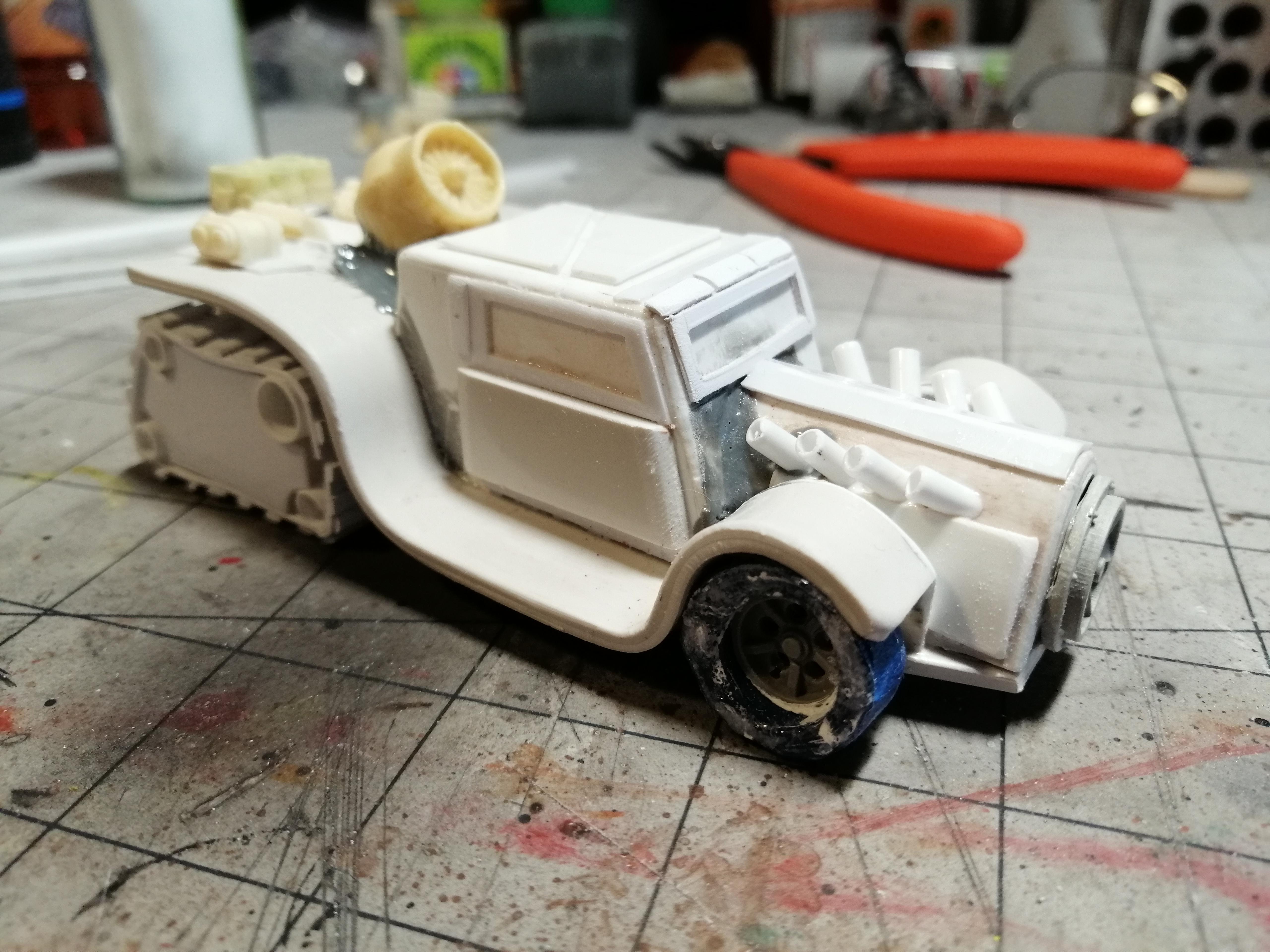 Cars, Dieselpunk, Hot Rod, Scratch Build
