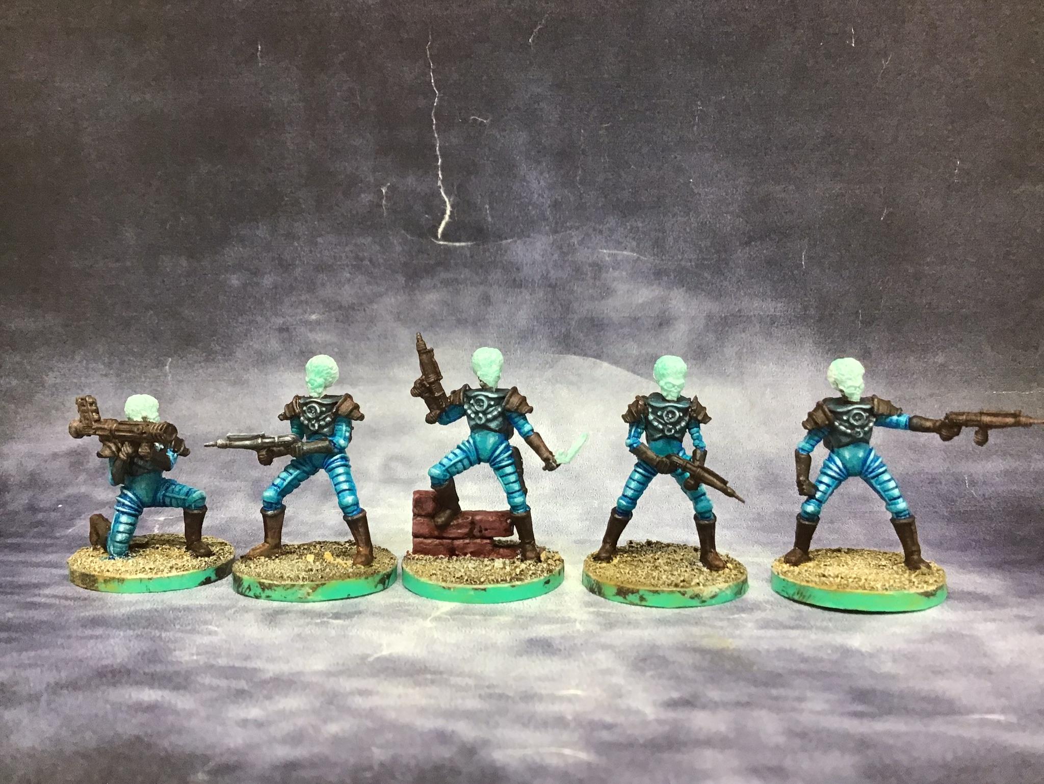 Mantic, March 2022, Mars Attacks, Martians, Restic, Space Marines, Work In Progress