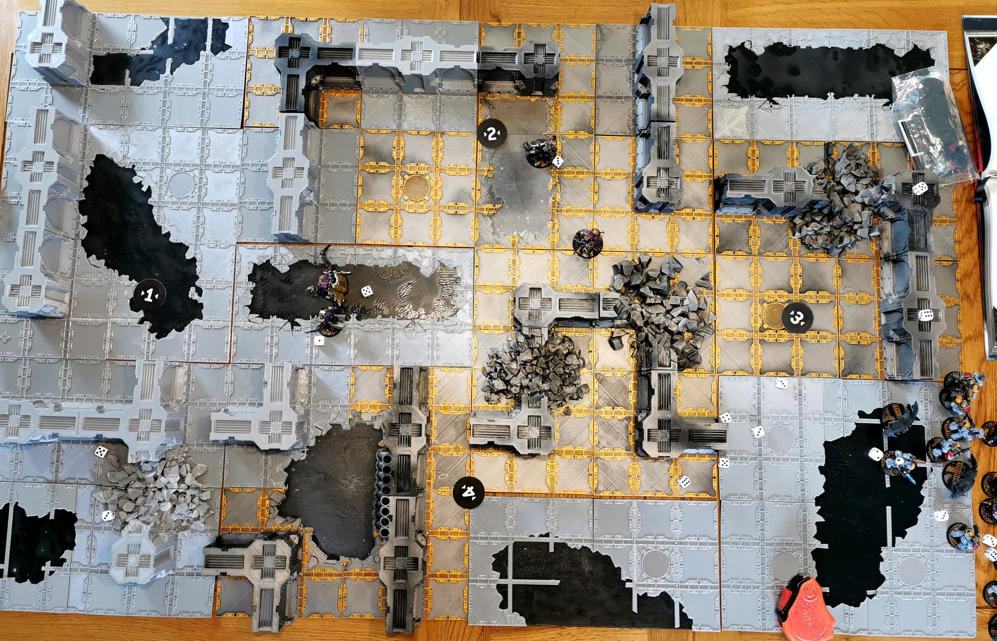 Space Wolves Vs Death Guard turn 4