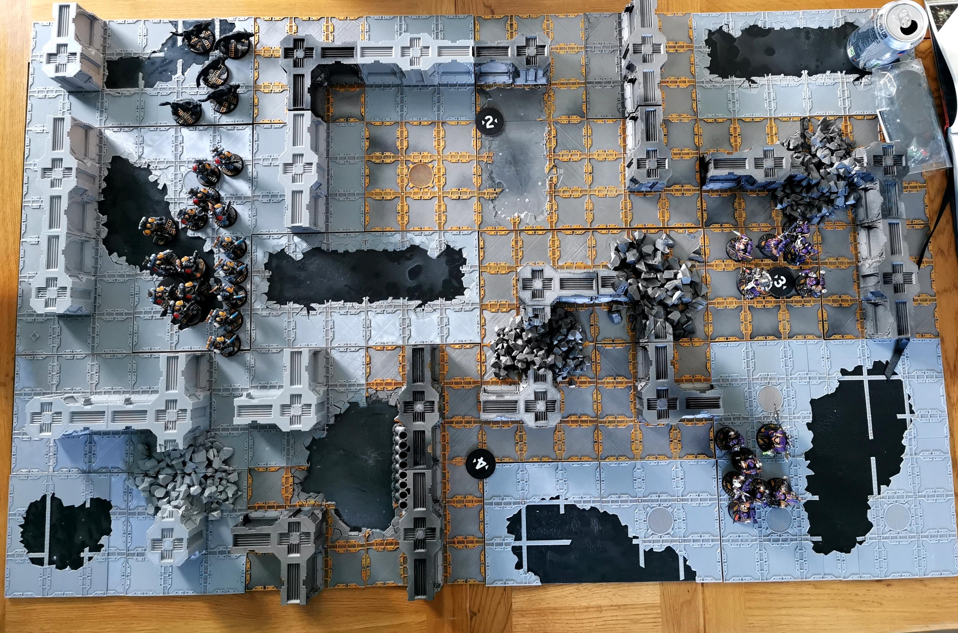Space Wolves Vs Death Guard deployment