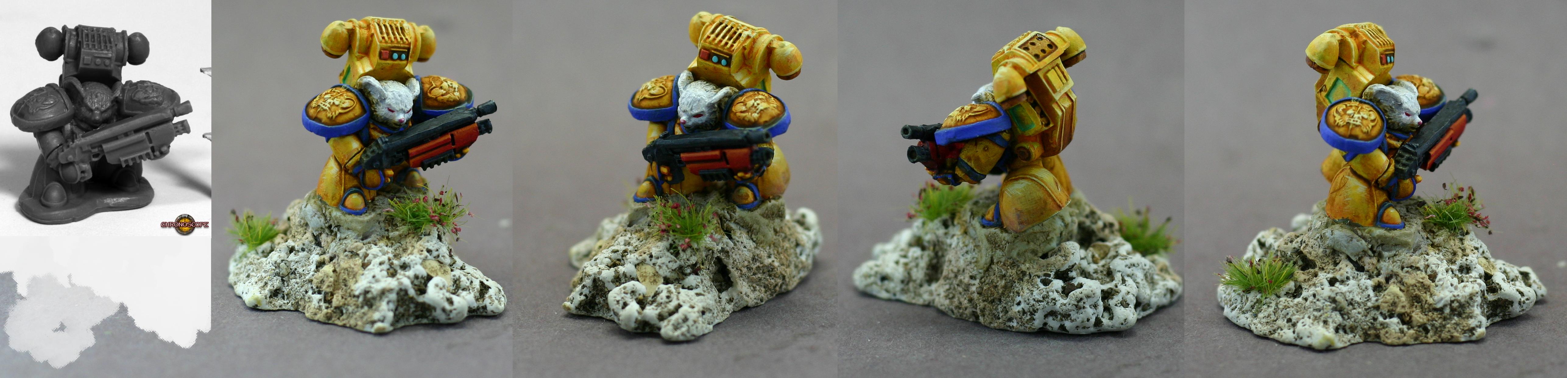 Flamer, Mouse, Mousling, Painting Challenge, Reaper, Reaper Bones, Space Mouse, Space Mousling
