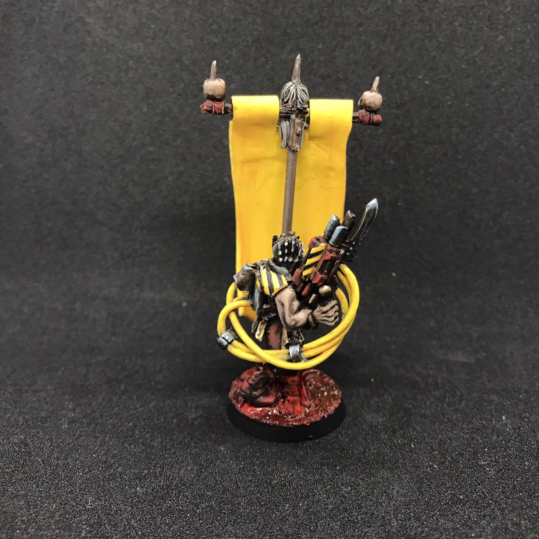 Conversion, Corrupted Tempestes Scions, Freehand, Greenstuff, Iron Warrior Auxilliaries, Regimental Banner, Tempestus Scions, Traitor Guard, Warhammer 40,000