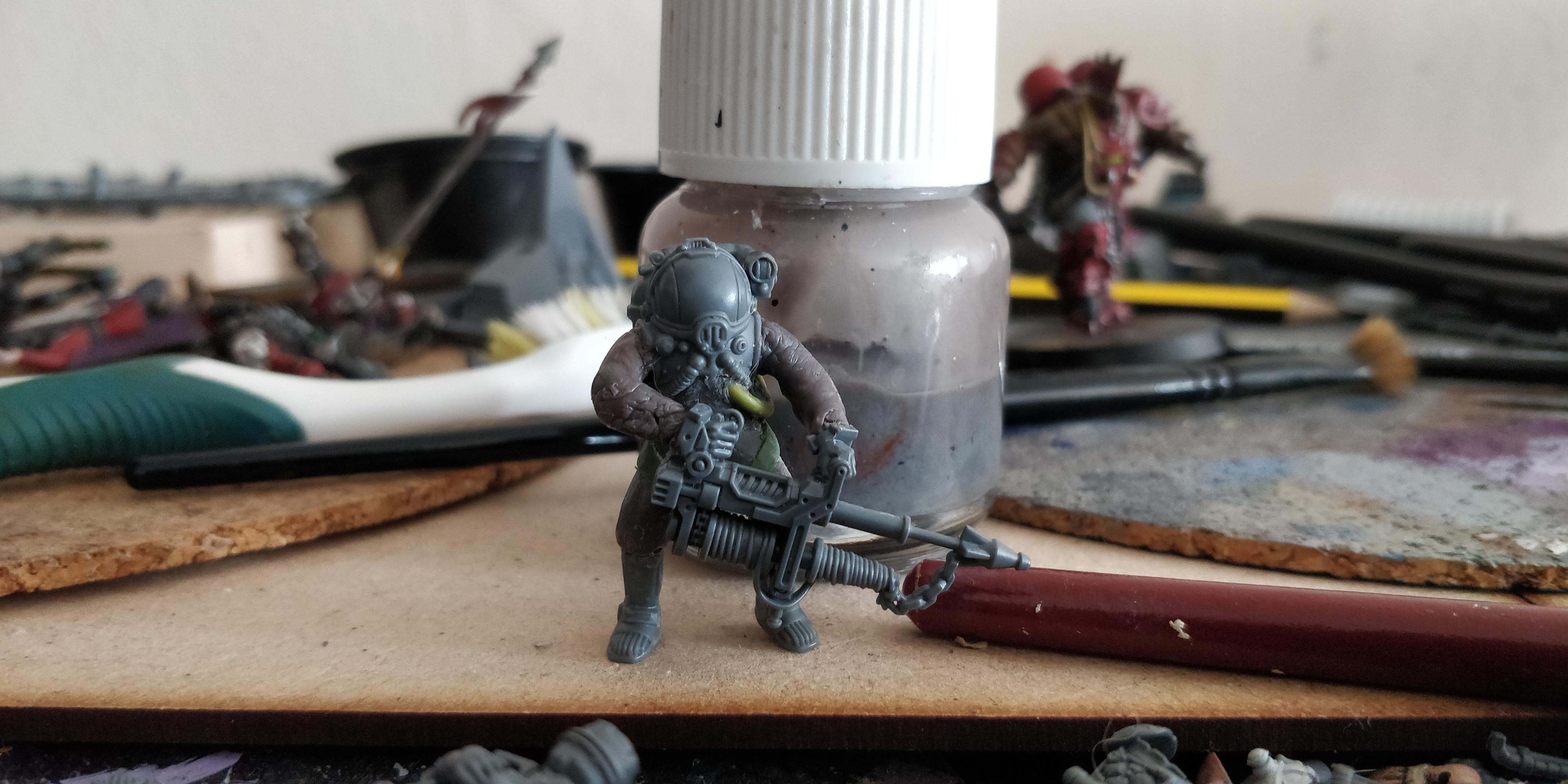 Diver, N17, Necromunda, Sump, Warhammer 40,000, Work In Progress