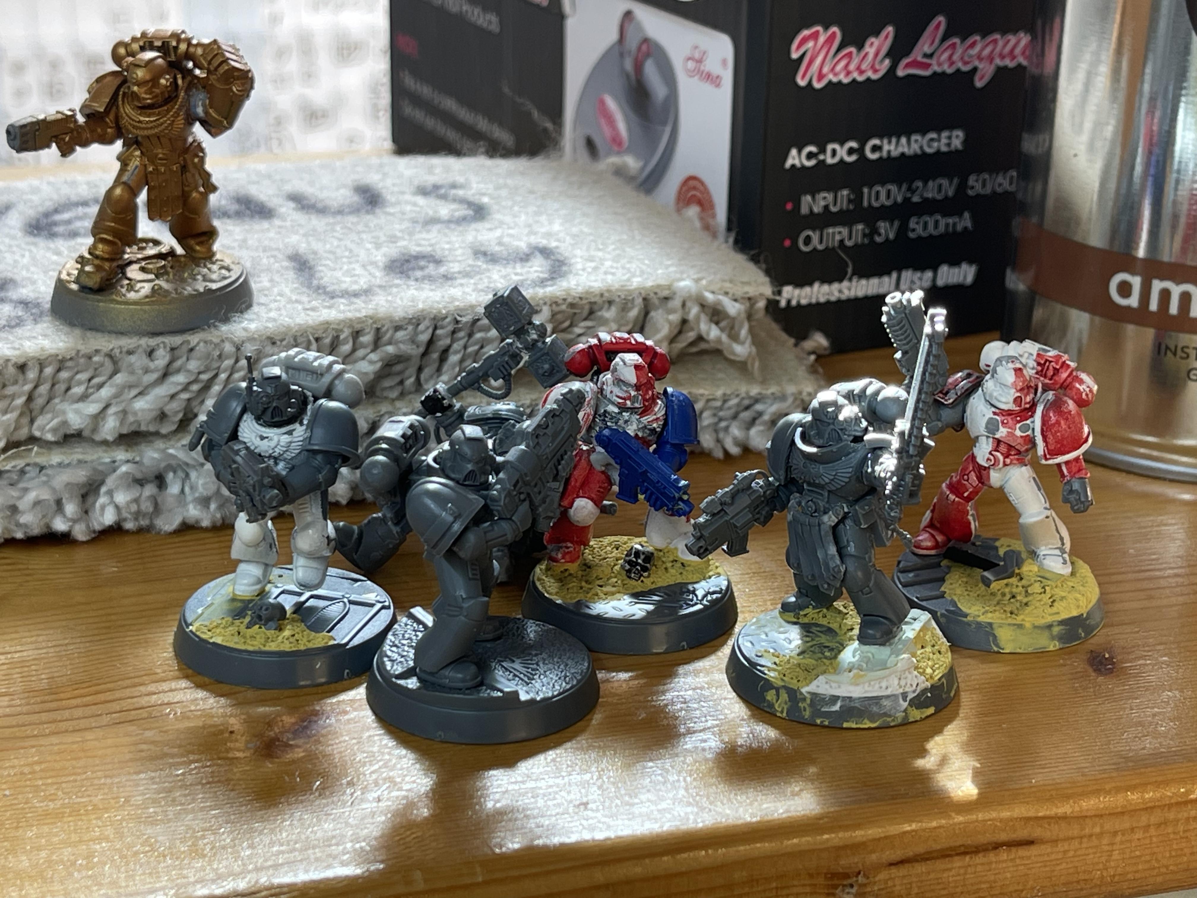Space Marines, Tactical Squad, Tacticals, Void Panthers, Warhammer 40,000, Work In Progress
