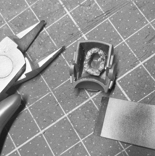 hollowing out the replacement part