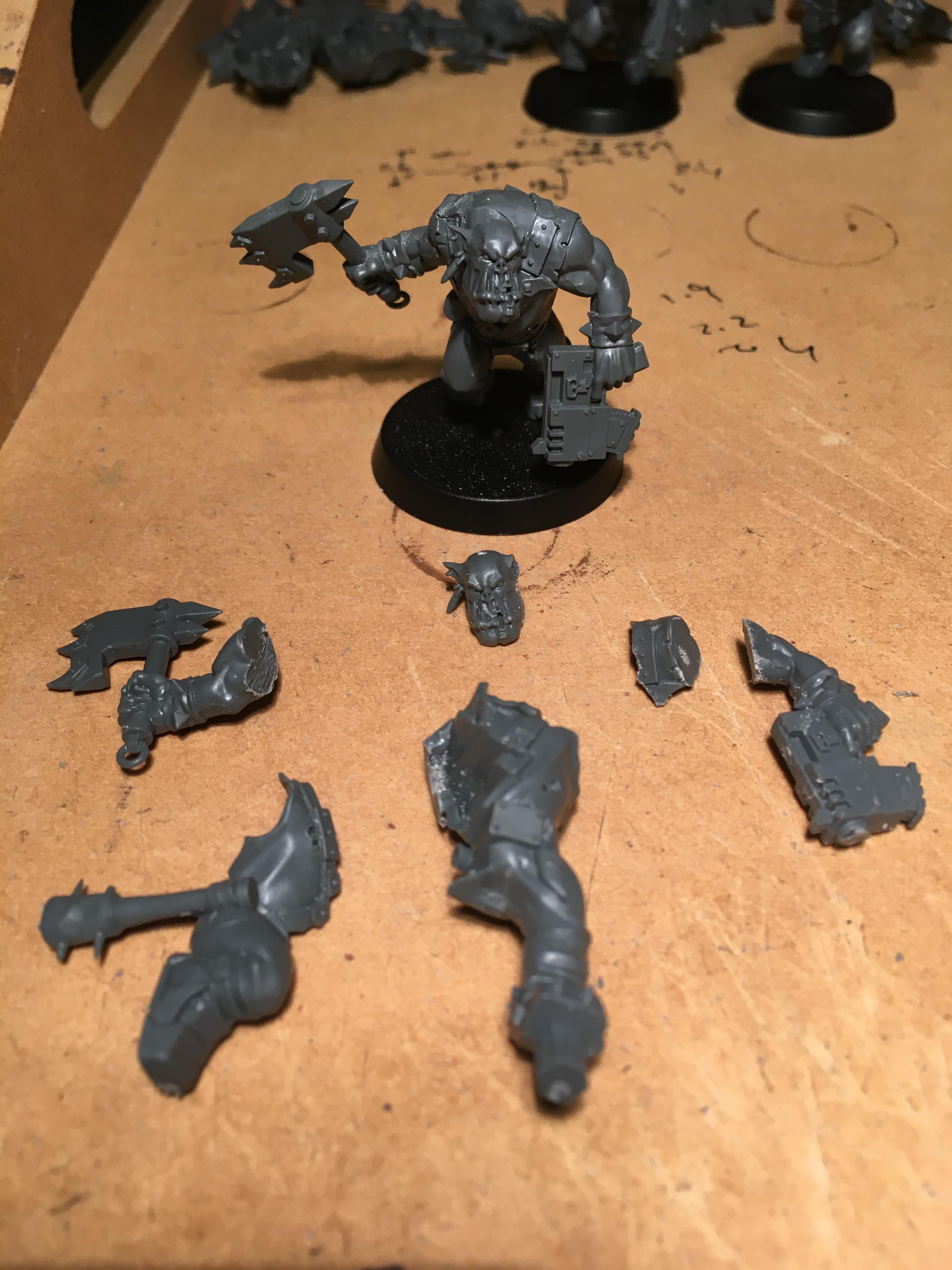 Orks, Shoota, Warhammer 40,000, Work In Progress
