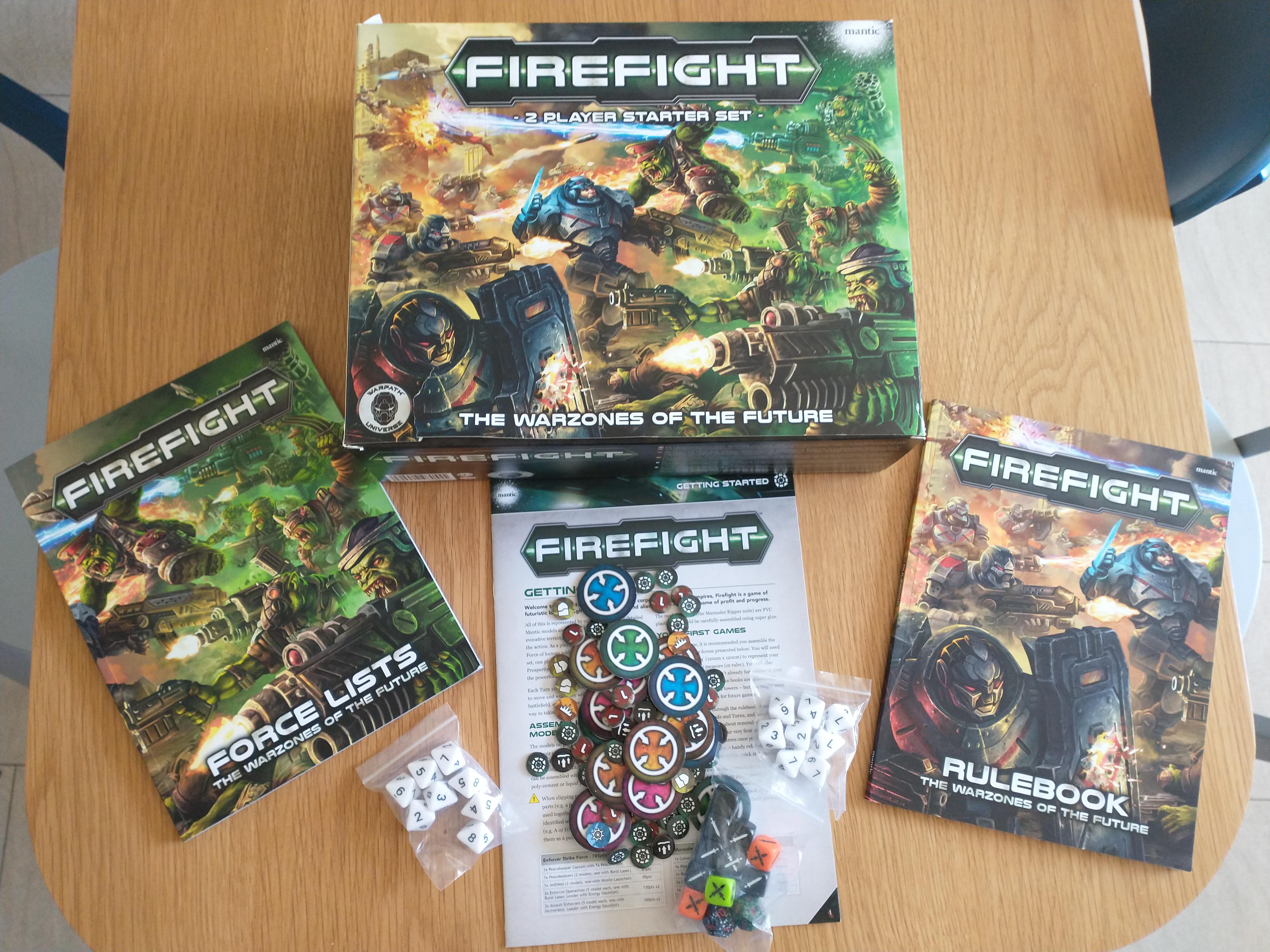 Firefight printed box contents 