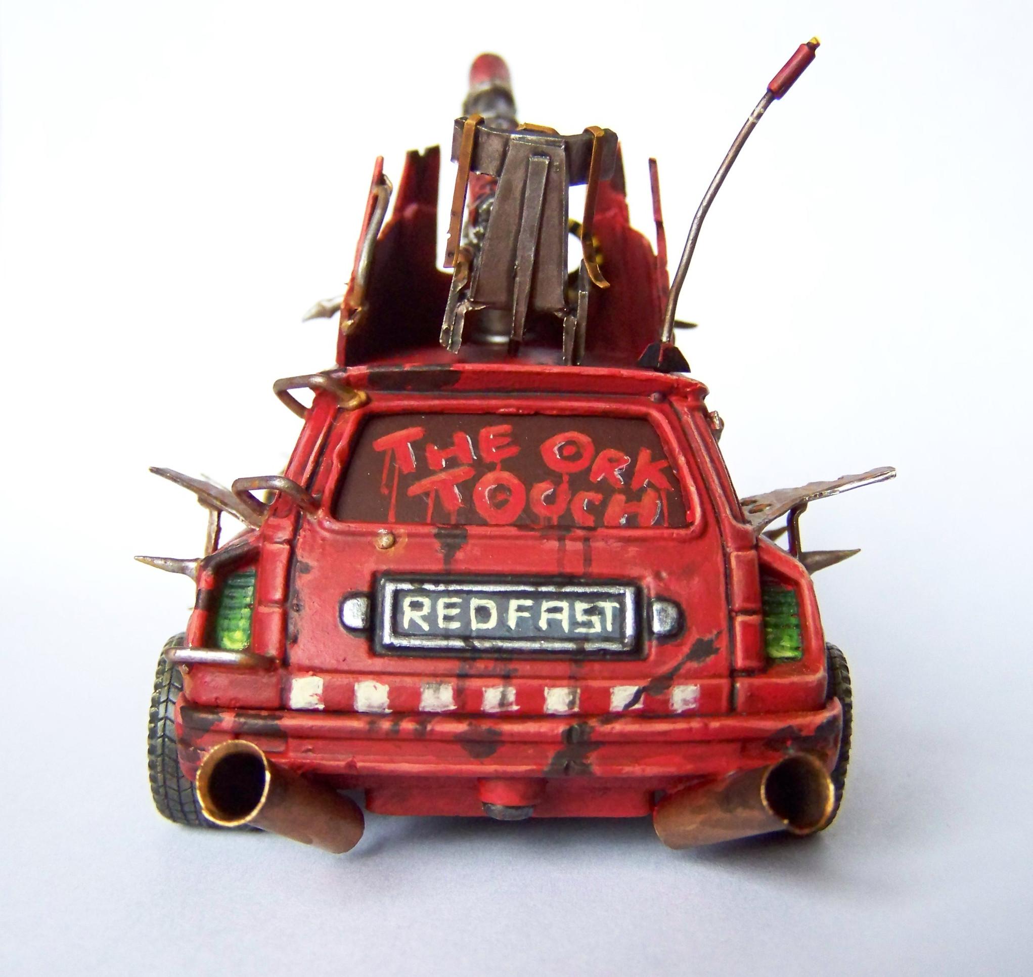 Diorama, Eldar, Orks, Renault 5 Turbo Rallye, W40k, Wraithknight