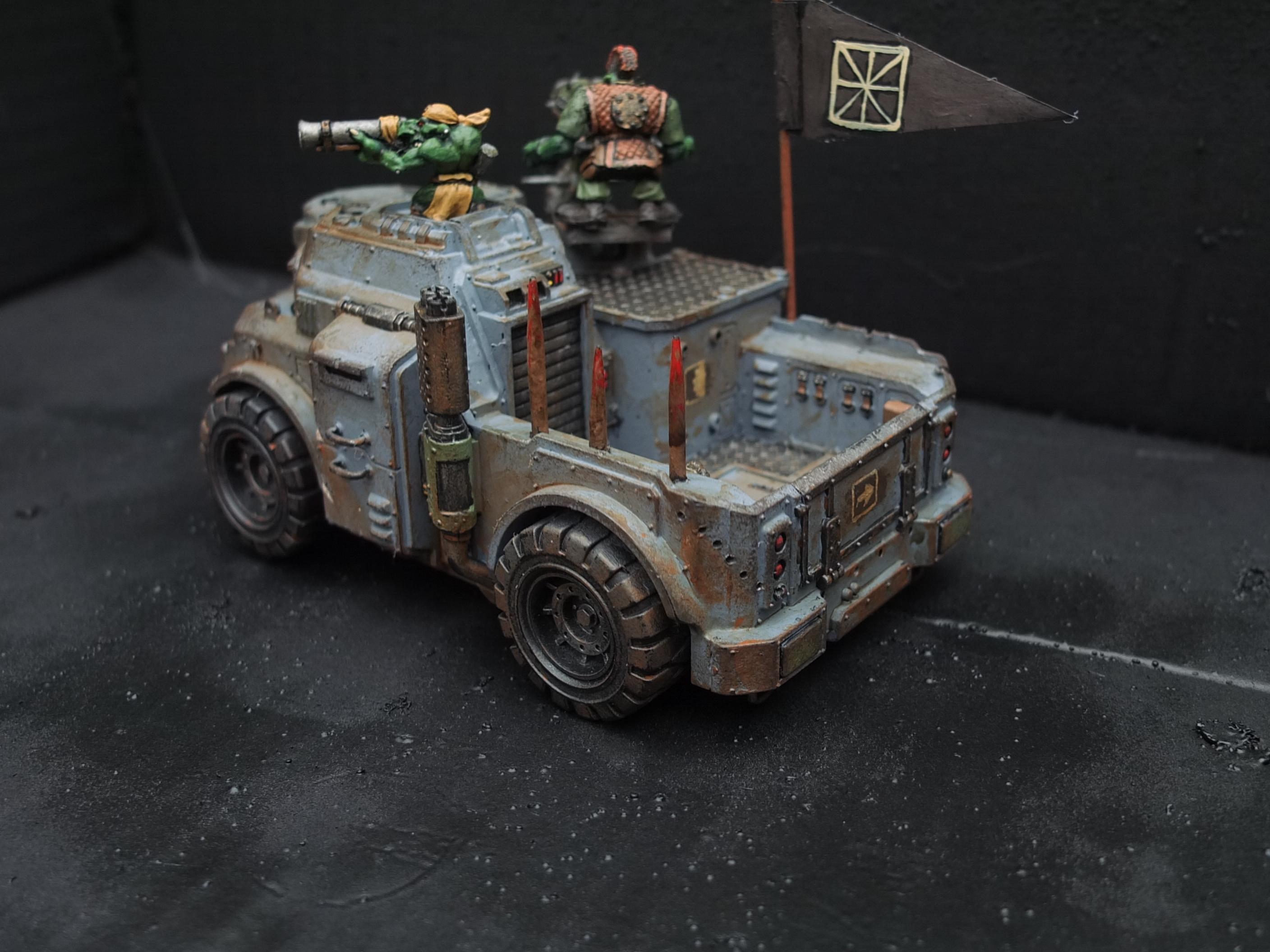 Blood Axe, Conversion, Oldhammer, Orks, Rogue Trader, Trukk