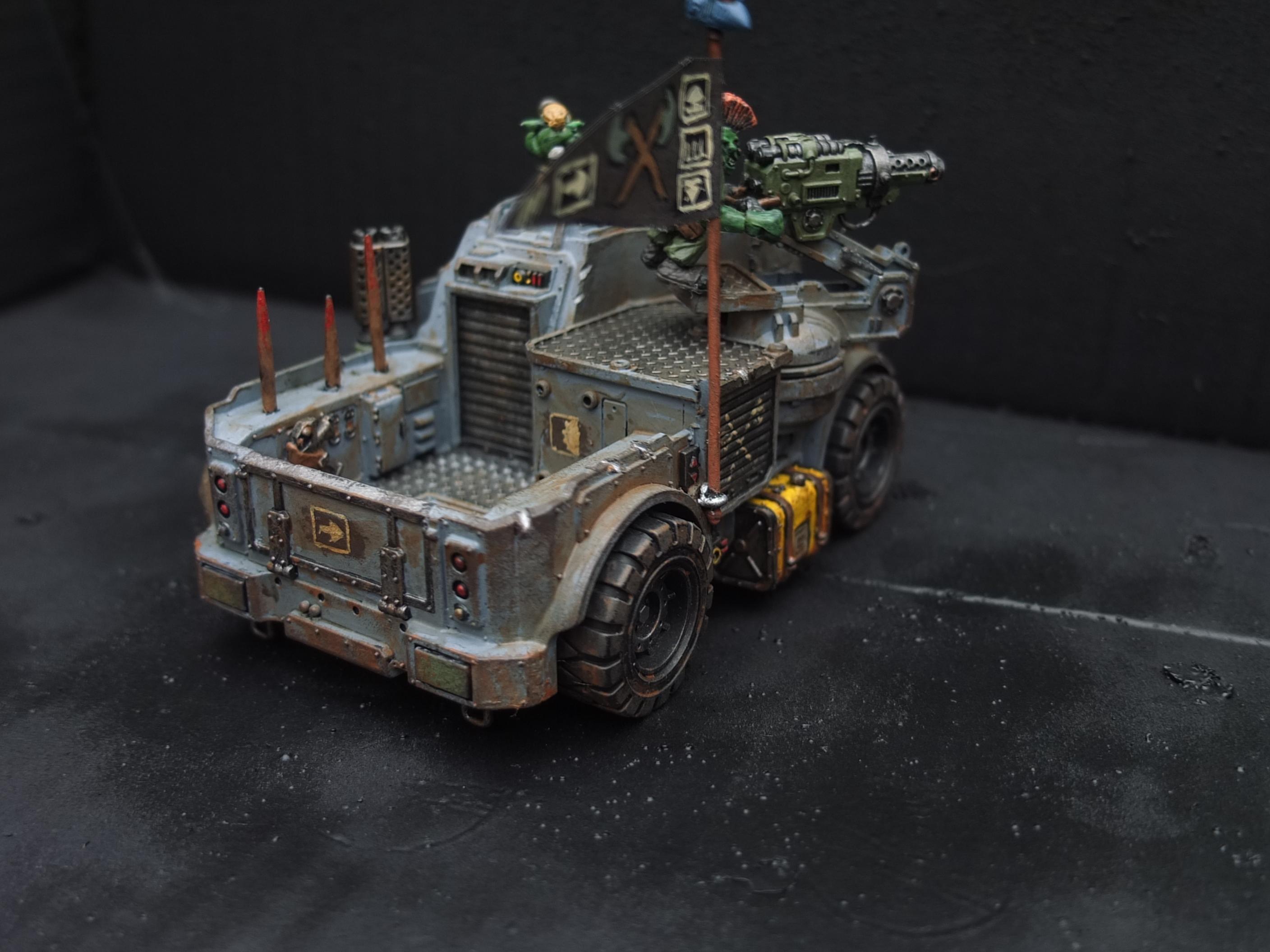 Blood Axe, Conversion, Oldhammer, Orks, Rogue Trader, Trukk
