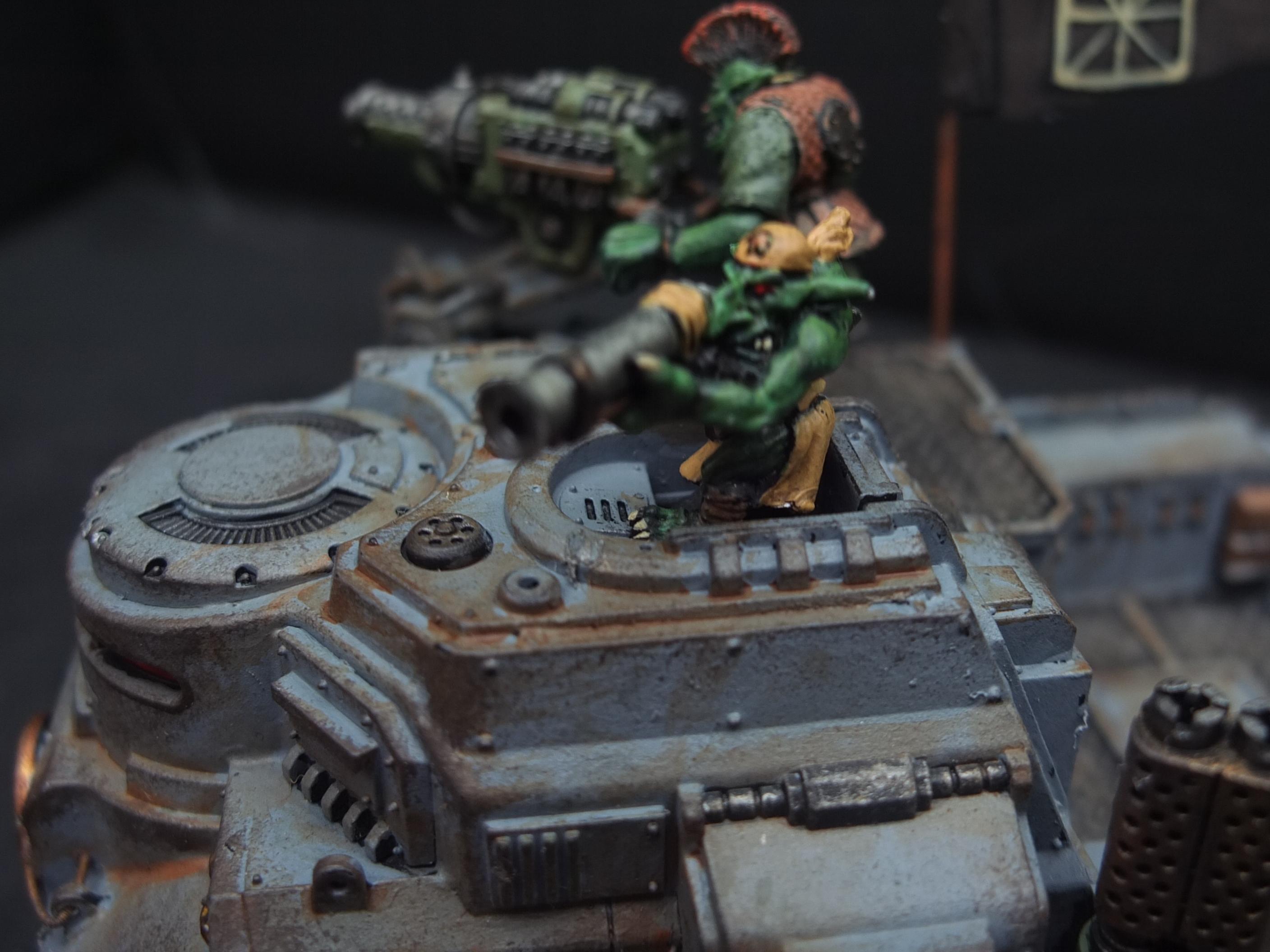 Blood Axe, Conversion, Oldhammer, Orks, Rogue Trader, Trukk
