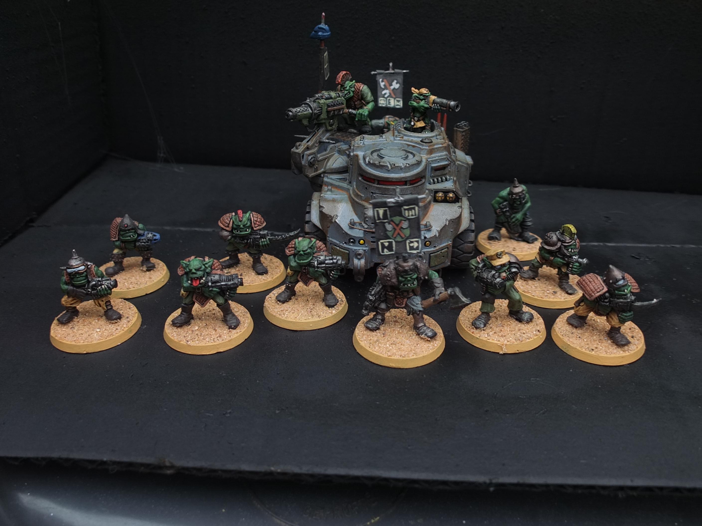 Blood Axe, Conversion, Oldhammer, Orks, Rogue Trader, Trukk