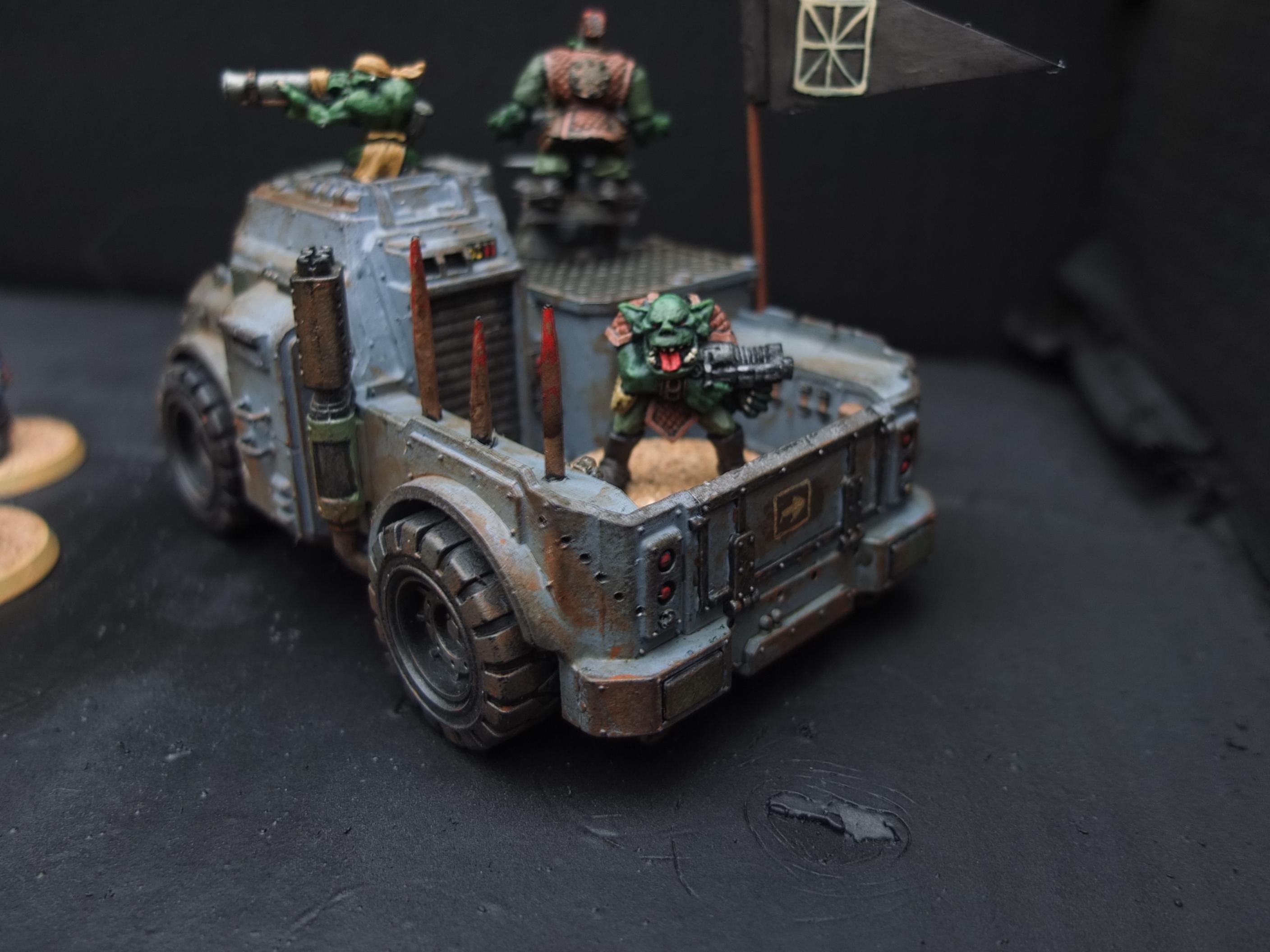 Blood Axe, Conversion, Oldhammer, Orks, Rogue Trader, Trukk