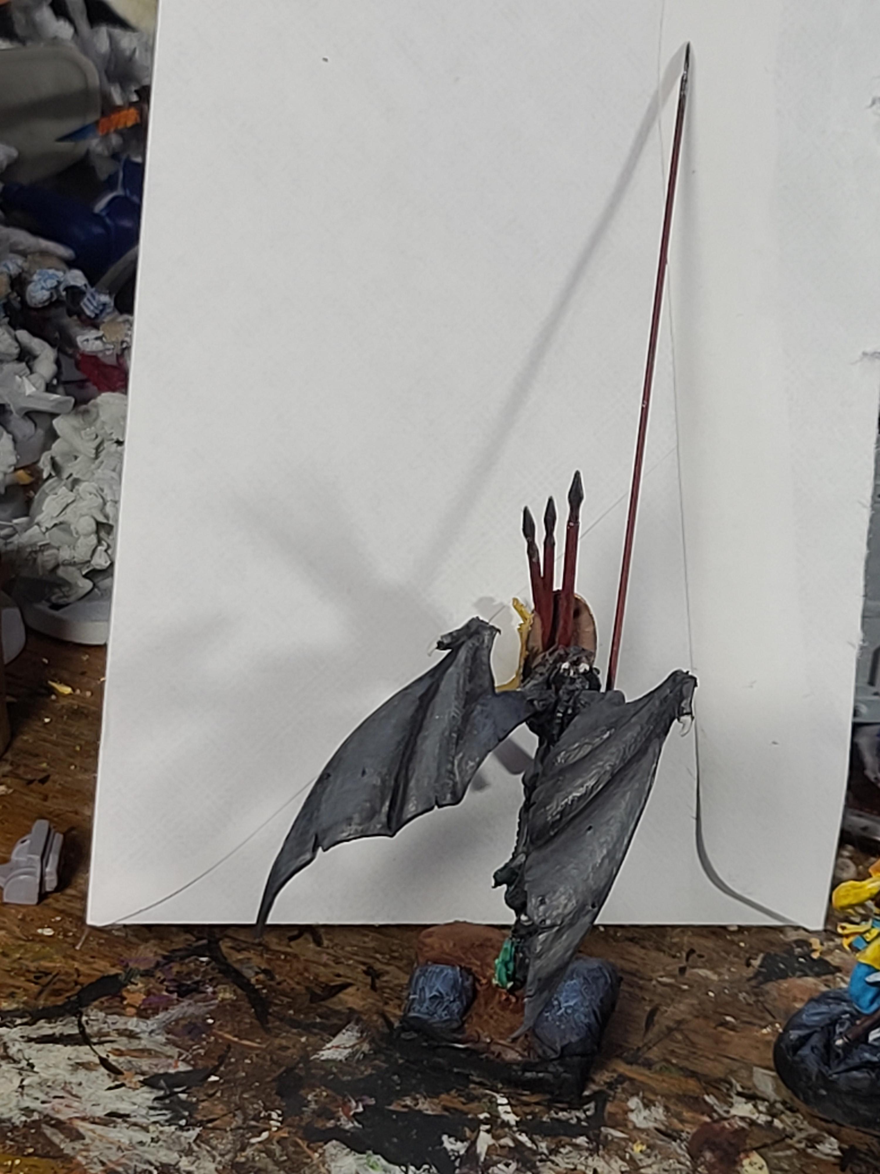 4 Arms, Adventurers, Crymorian, Dragon, Dragon Man, Dungeons And Dragons, Kitbash, Metal, Reaper Miniatures, Weapon Swap