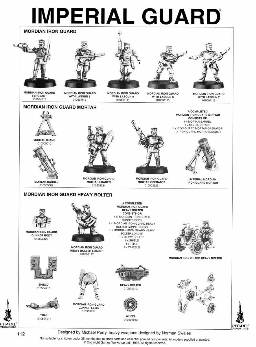 2nd Edition, Catalogue, Imperial Guard, Mordian, Warhammer 40,000
