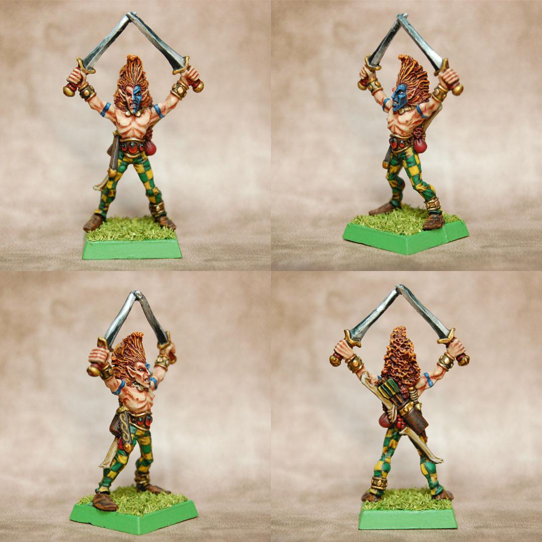 Citadel, Elves, Glam, Oldhammer, Scarloc's Wood Elf Archers, Wardancer, Warhammer Fantasy, Wood Elves