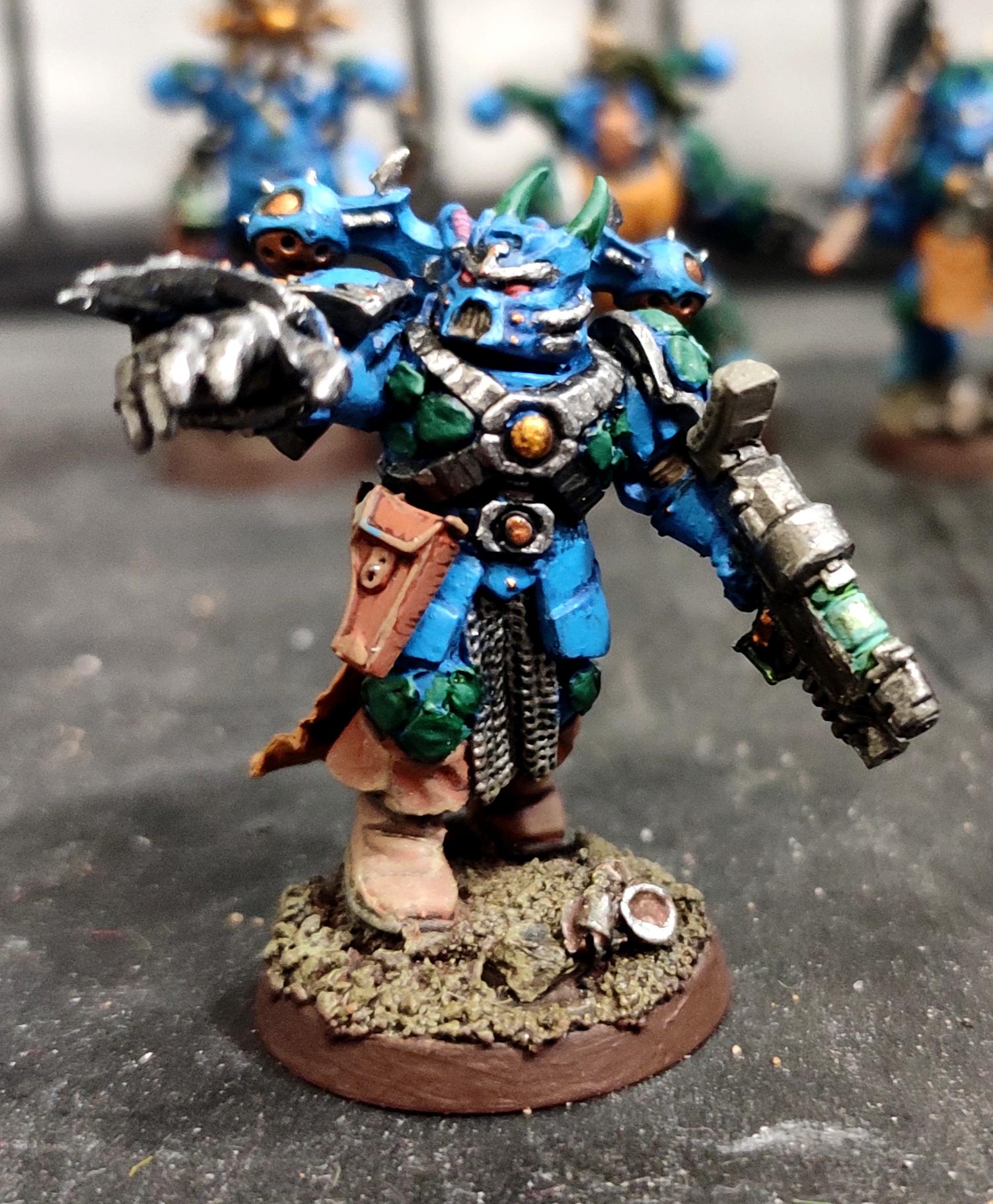 Alpha Legion, Chaos, Chaos Space Marines, Chaos Undivided, Combi Weapon, Conversion, Greenstuff, Heresy, Heretic Astartes, Hydra Dominatus, Infantry, Kitbash, Lightning Claw, Scales, Traitor Legions, Warhammer 40,000