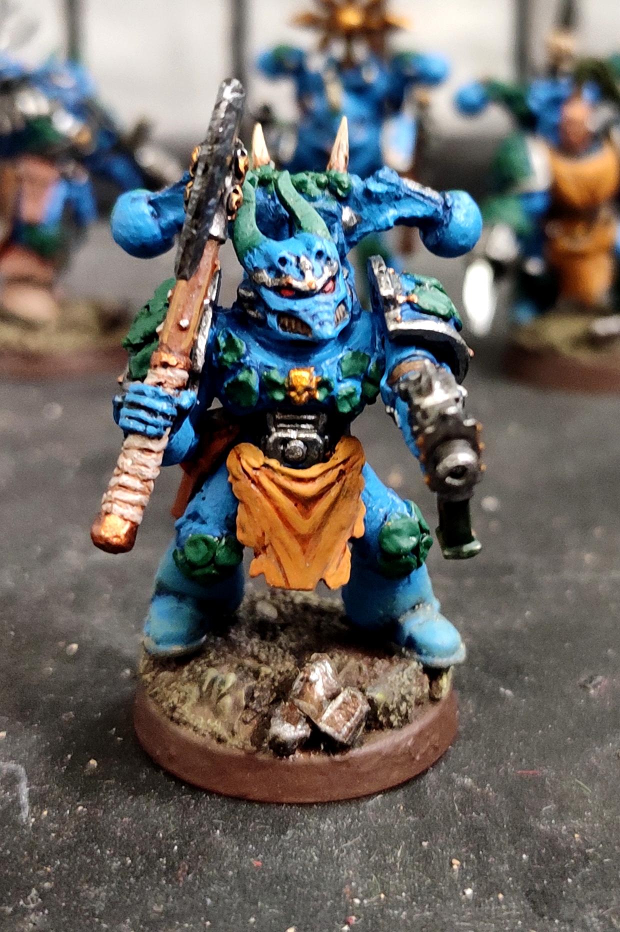 Alpha Legion, Axe, Bolt Pistol, Chaos, Chaos Space Marines, Chaos Undivided, Conversion, Greenstuff, Heresy, Heretic Astartes, Hydra Dominatus, Infantry, Kitbash, Scales, Traitor Legions, Warhammer 40,000