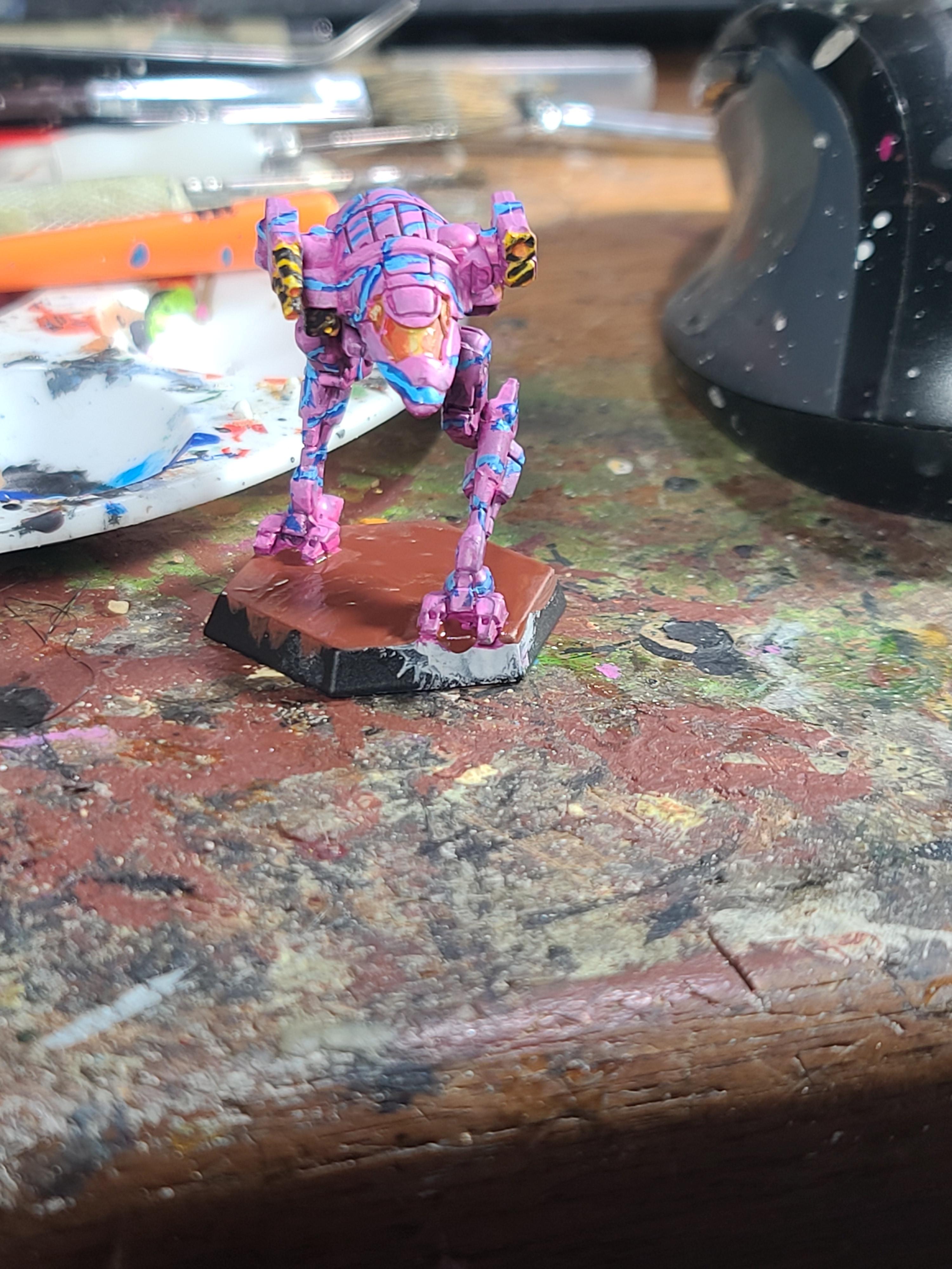 6mm, Battletech, Catalyst Game Labs, Mech, Mercenary, Pink