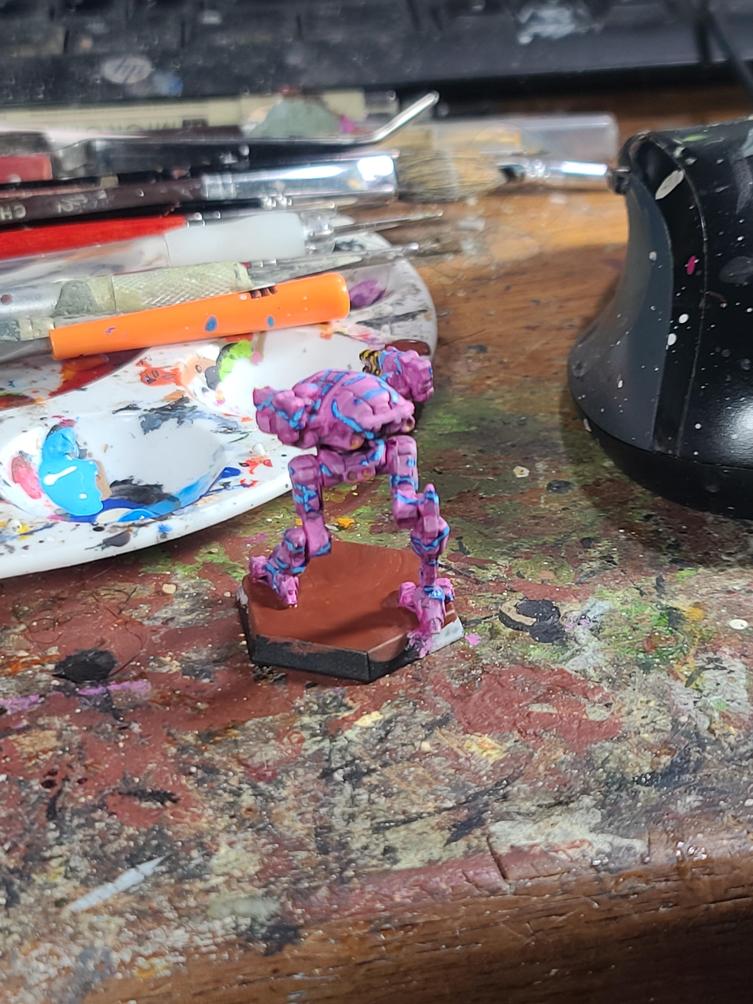6mm, Battletech, Catalyst Game Labs, Mech, Mercenary, Pink
