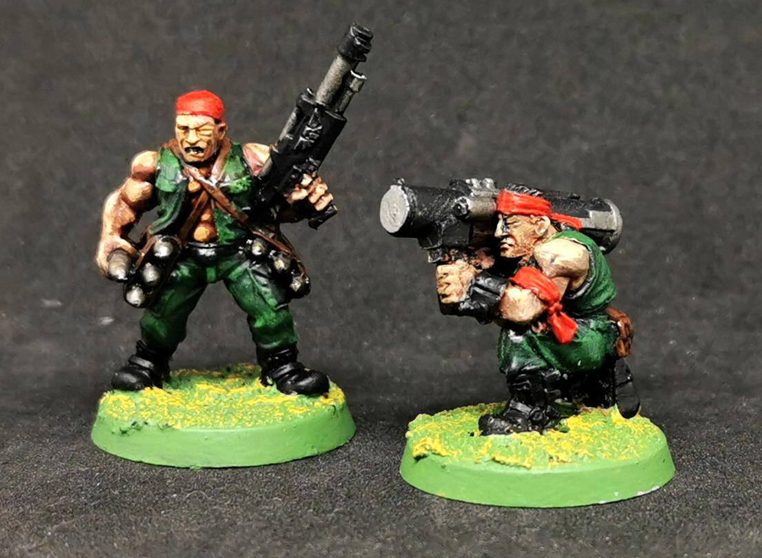 Catachan missile launcher team