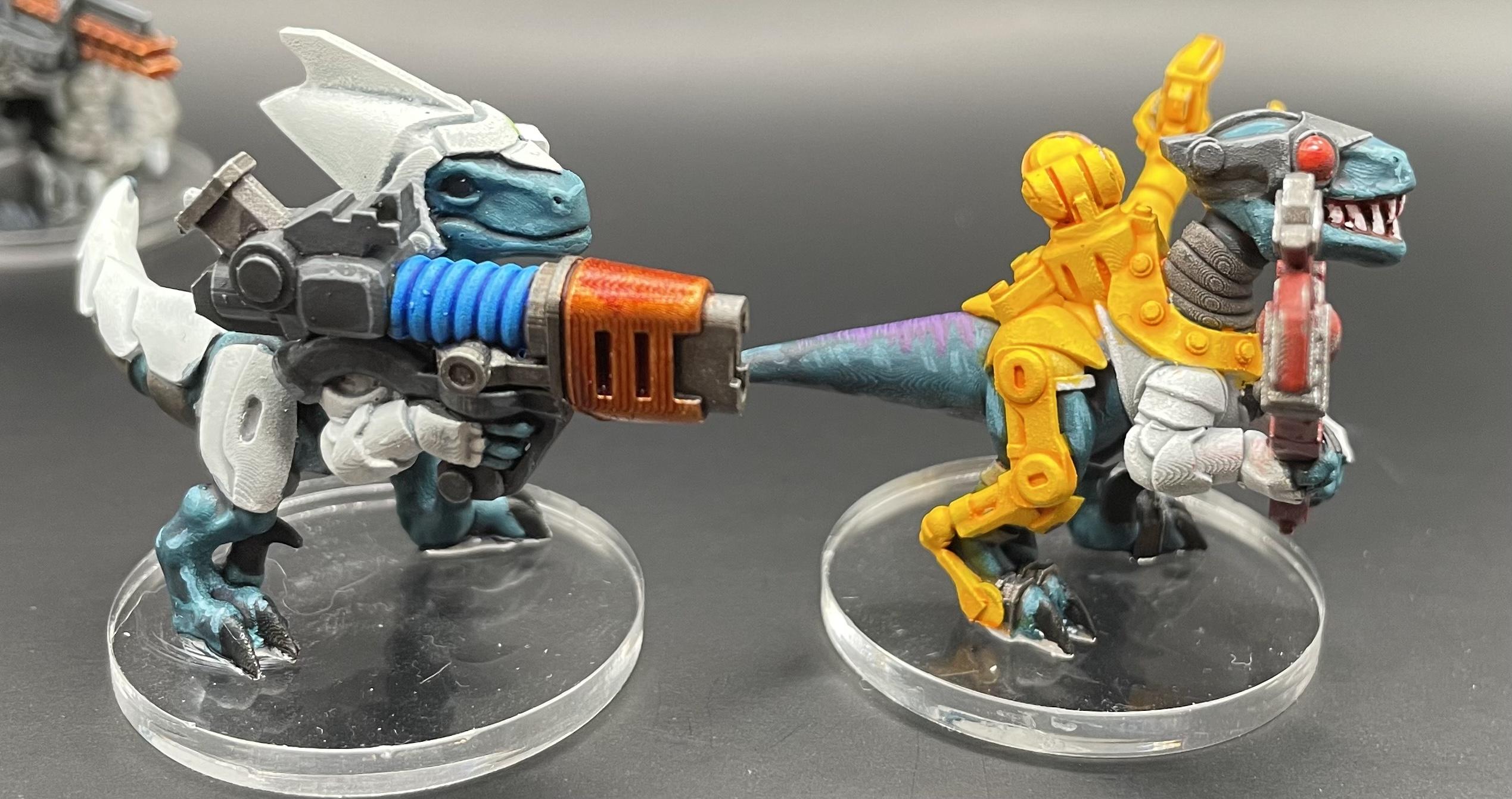 3d Print, Raygun Raptors, Stargrave