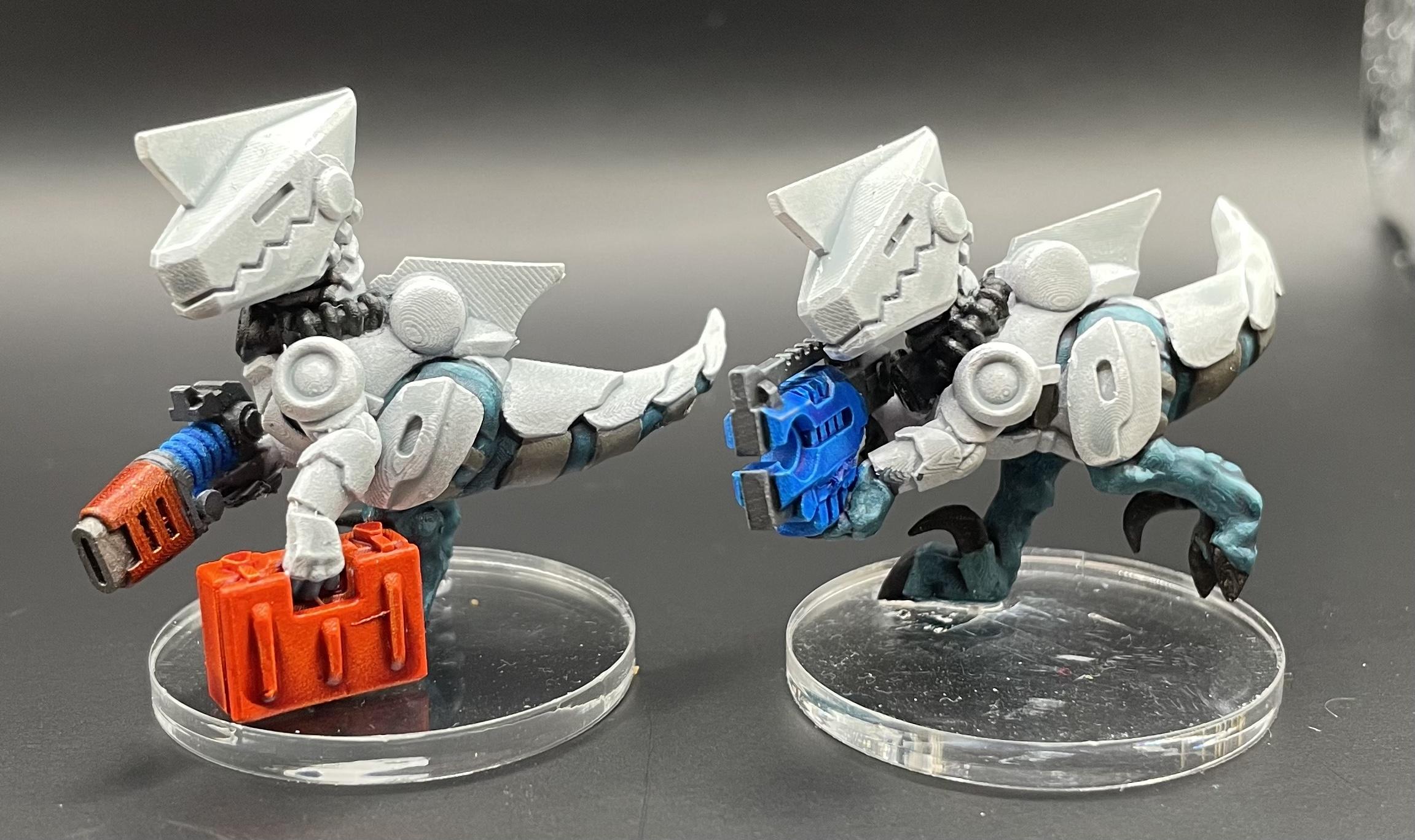 3d Print, Raygun Raptors, Stargrave